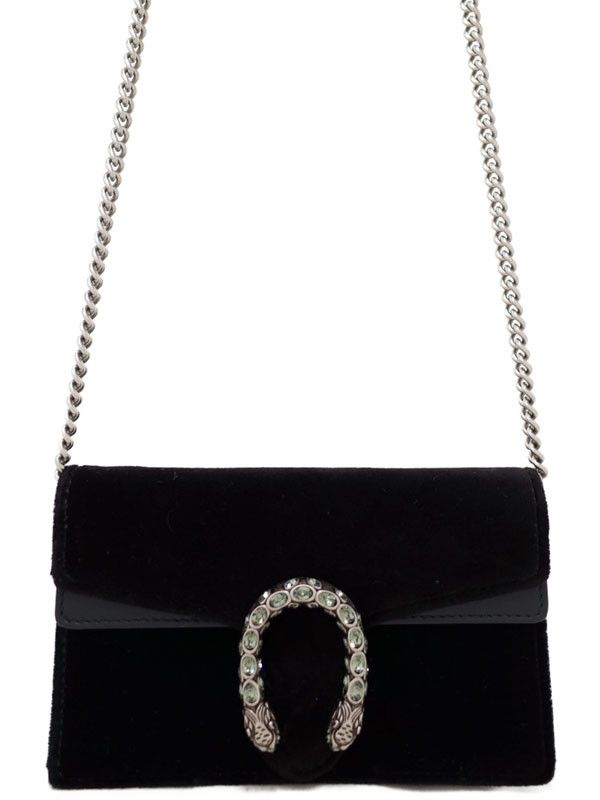 image of Gucci Dionysus Super Mini Bag Shoulder Bag in Black, Women's