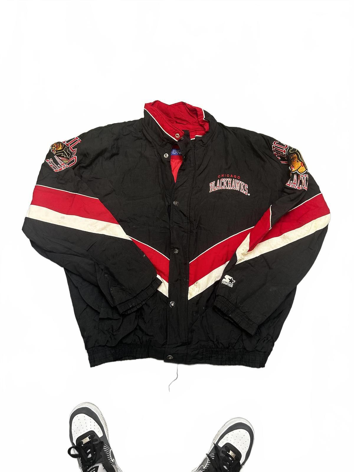 Starter Chicago Blackhawks Starter Vintage Jacket Size US XXL / EU 58 / 5 - 1 Thumbnail