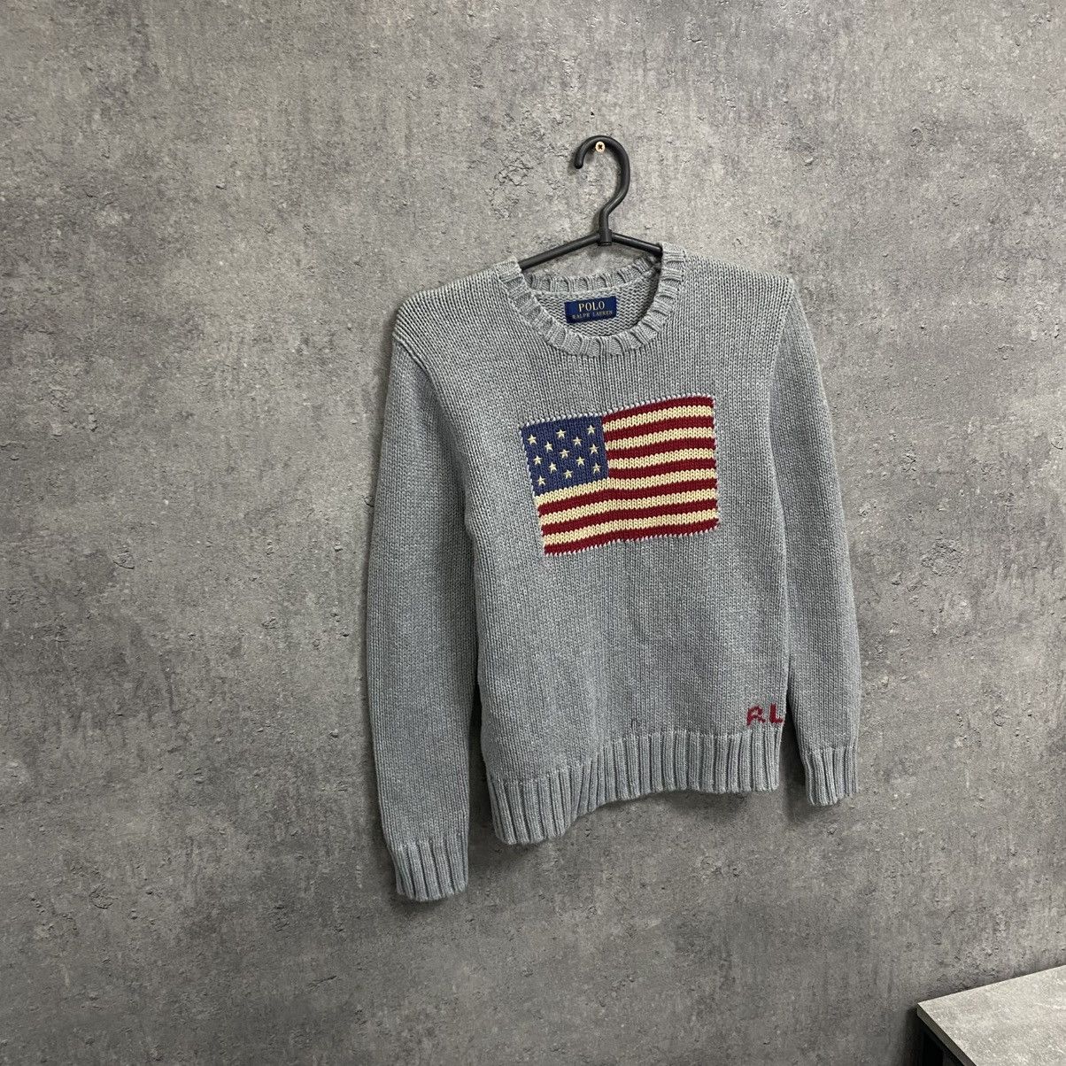 Polo Ralph Lauren Vintage Polo Ralph Lauren American Flag Sweater Size US XS / EU 42 / 0 - 3 Thumbnail