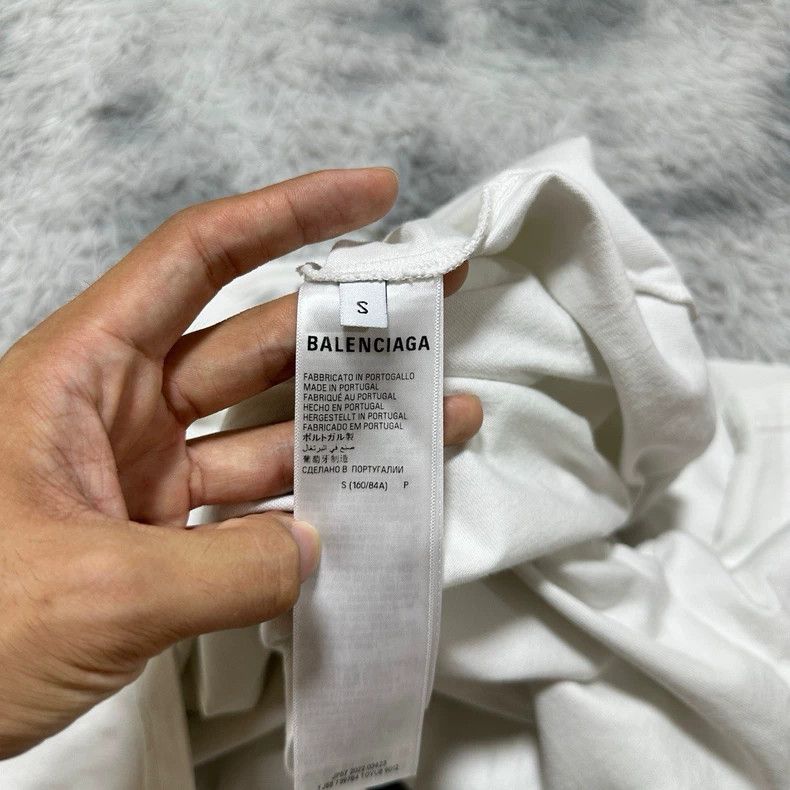 Balenciaga Balenciaga Crystal Letter Logo Short Sleeve T-Shirt White Size US S / EU 44-46 / 1 - 4 Thumbnail