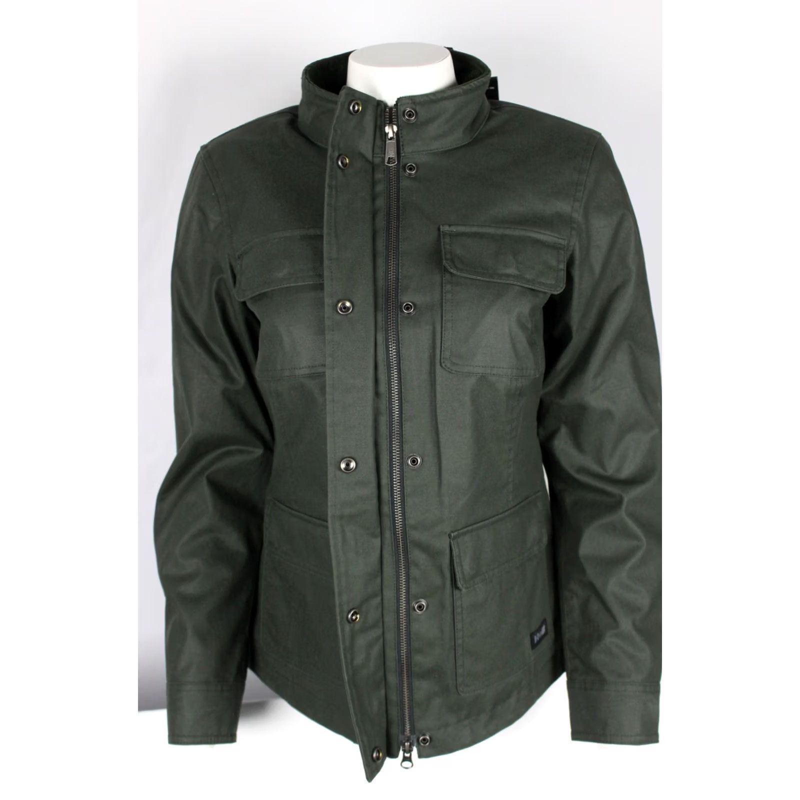 Harley Davidson Harley-Davidson Women's Mesa ADV Waxed Riding Jacket Medium Green Ghost Pads Size M / US 6-8 / IT 42-44 - 5 Thumbnail
