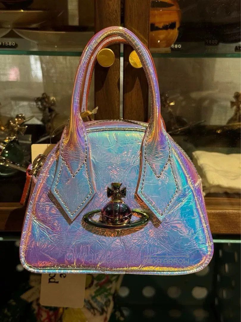 Vivienne Westwood vivienne westwood iridescent mini bowling bag. Size ONE SIZE - 1 Thumbnail