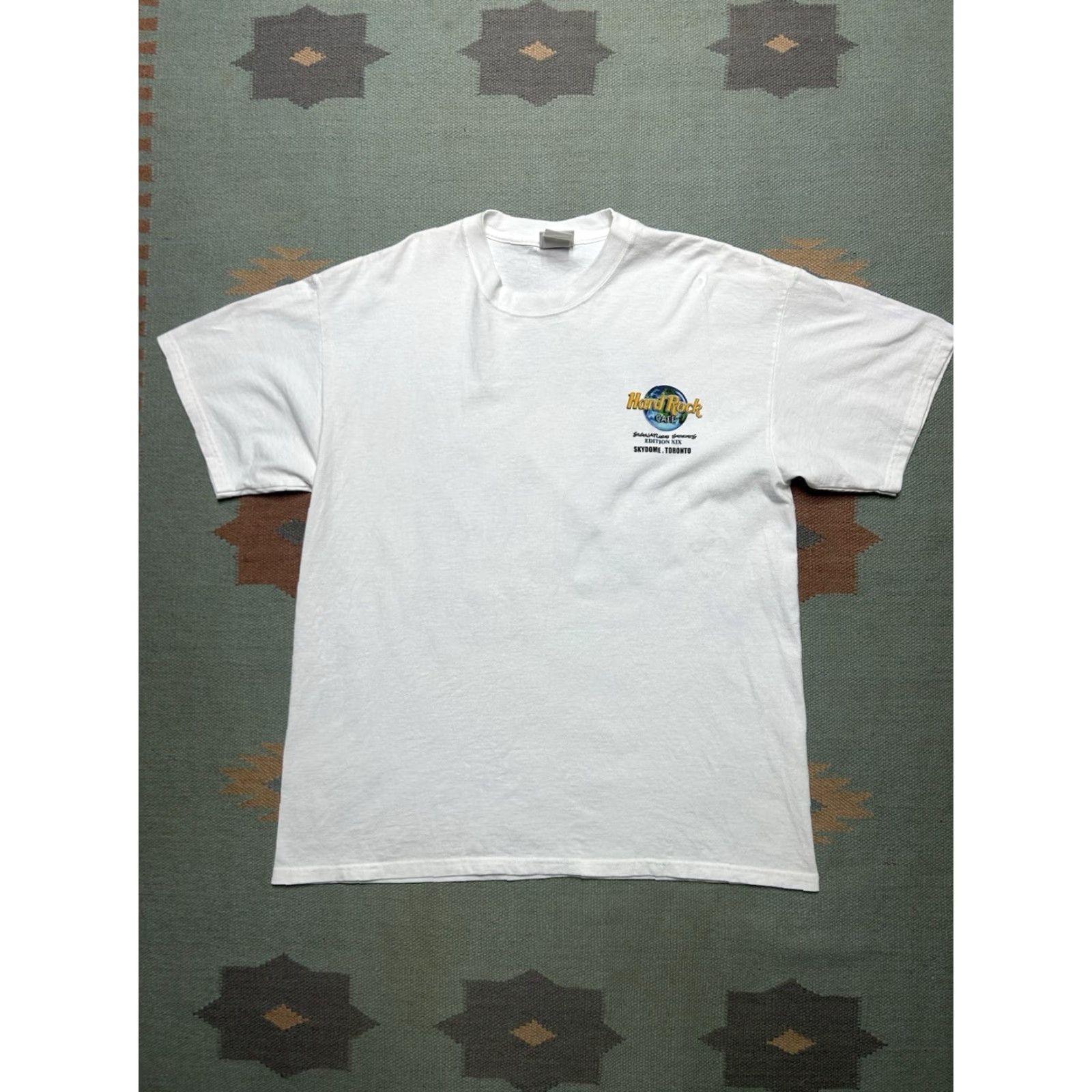 Hard Rock Cafe VINTAGE Hard Rock Cafe T-Shirt Elvis Music Skydome Toronto Canada White XL Men Short Sleeve 90s Graphic Shirt Size US XL / EU 56 / 4 - 5 Thumbnail