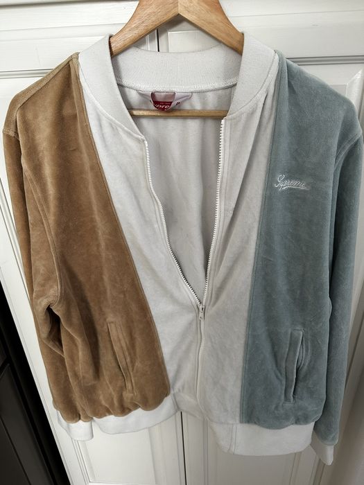 Supreme Supreme Velour Zip-Up Light Jacket | Grailed