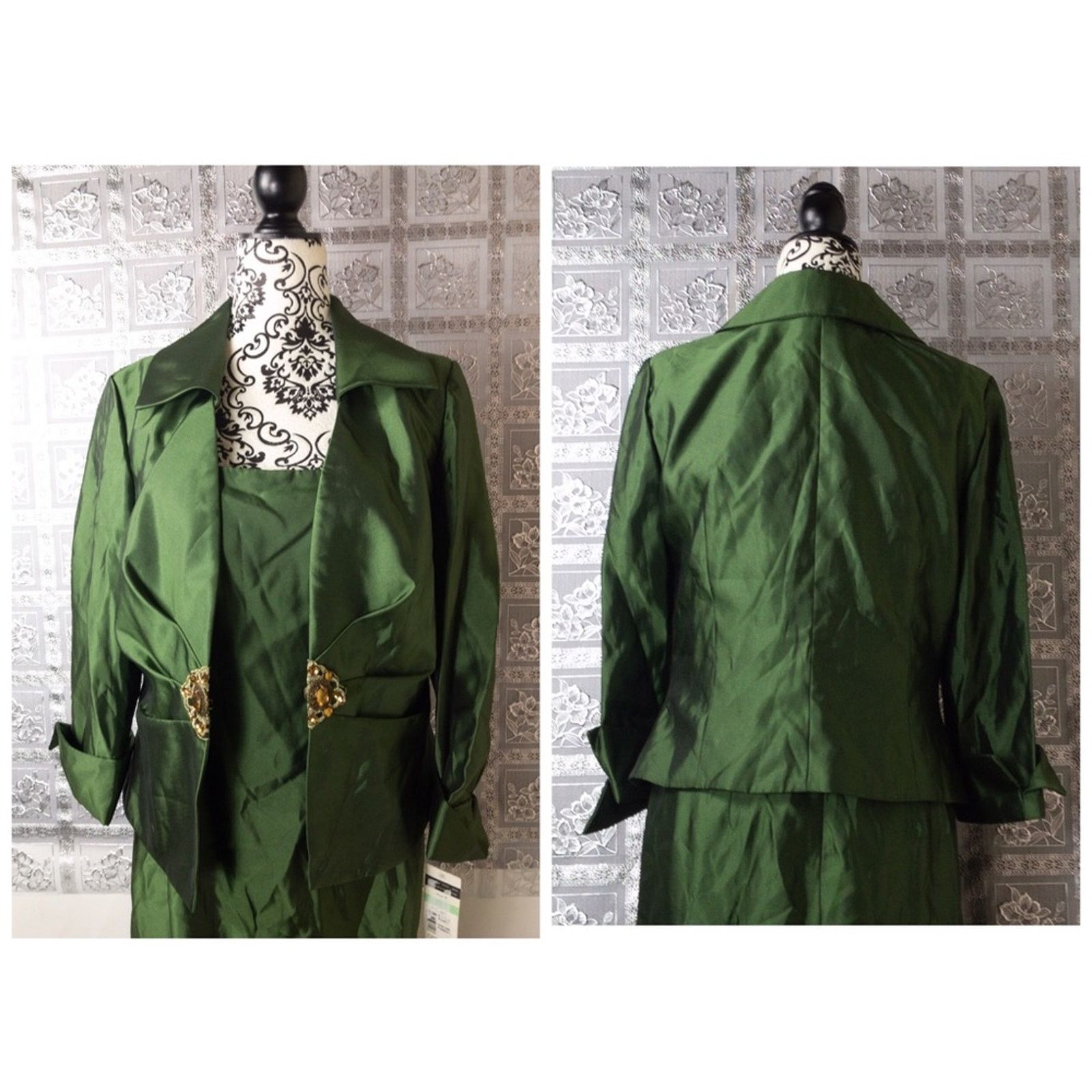 NWT Cachet Long Elegant Formal Jacket Dress