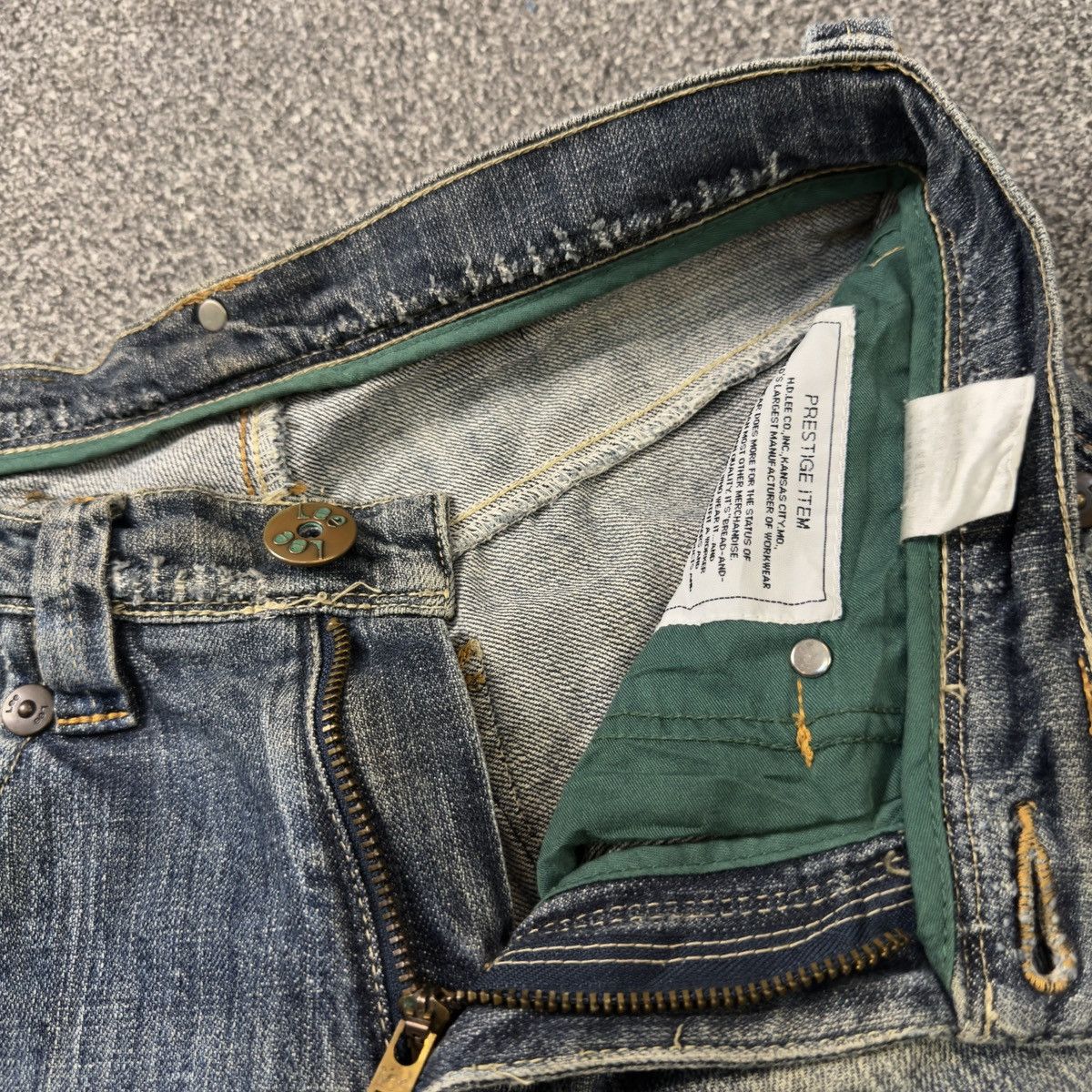 Lee 🔥 Vintage 90s Flared x-Line Lee Trashed Distressed Jeans Size US 30 / EU 46 - 13 Thumbnail