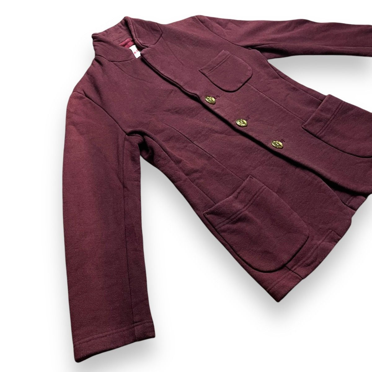 Issey Miyake VINTAGE NE-NET BY ISSEY MIYAKE GOLD BUTTON UP BLAZER JACKET Size S / US 4 / IT 40 - 5 Thumbnail