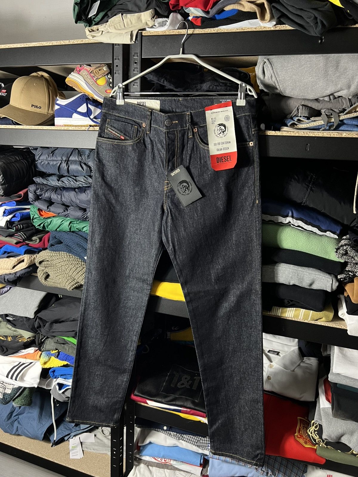Diesel Diesel Raw Tapered Fit Jeans 🇮🇹 Premium Dark Wash Denim Size US 32 / EU 48 - 1 Thumbnail
