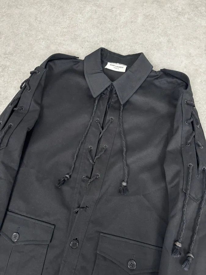 Saint Laurent Paris AW2018 Saint Laurent Black Laced Jacket Size US M / EU 48-50 / 2 - 5 Thumbnail