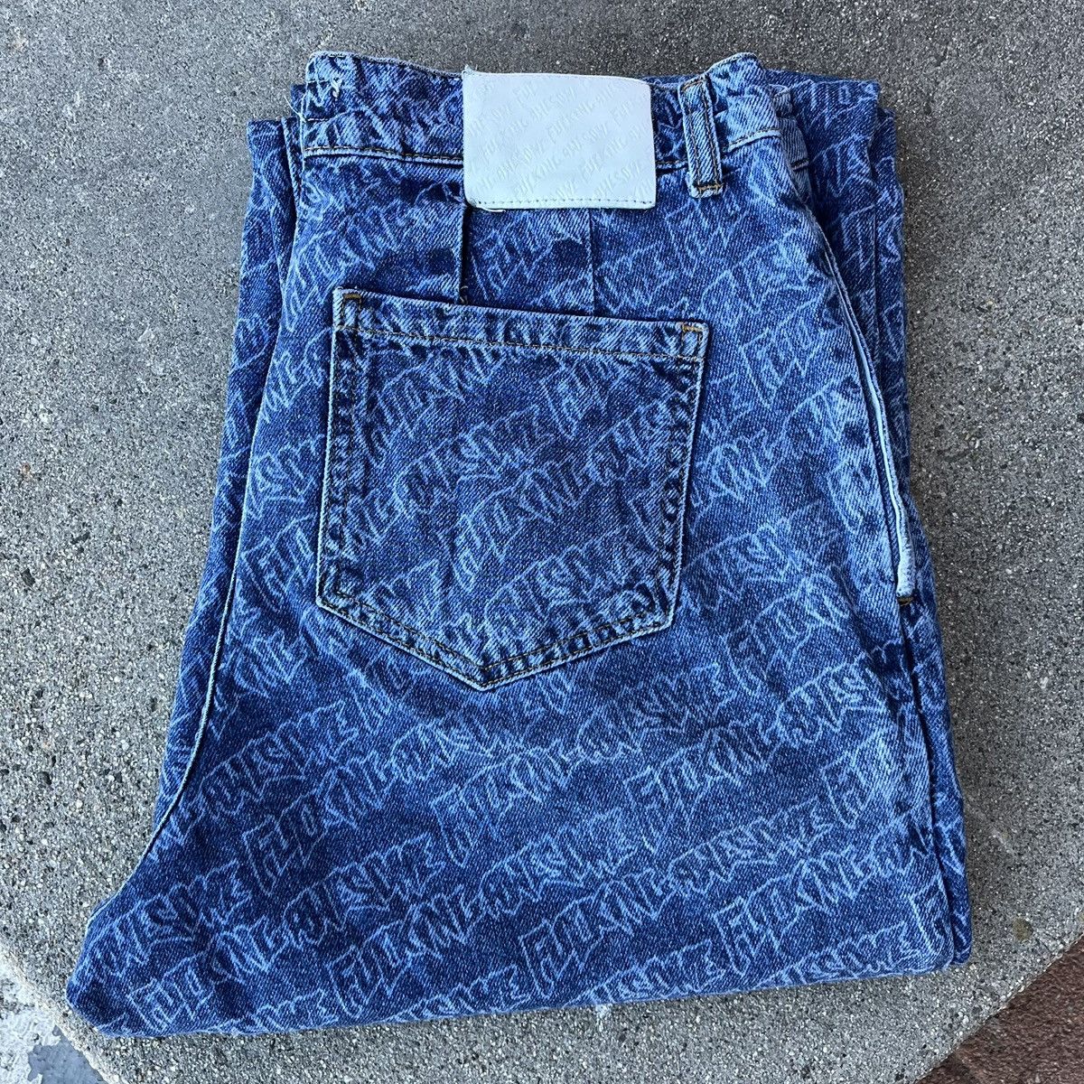 Fucking Awesome Fucking Awesome Mens Denim Jeans Navy/Blue Sz 32 Size US 32 / EU 48 - 2 Thumbnail