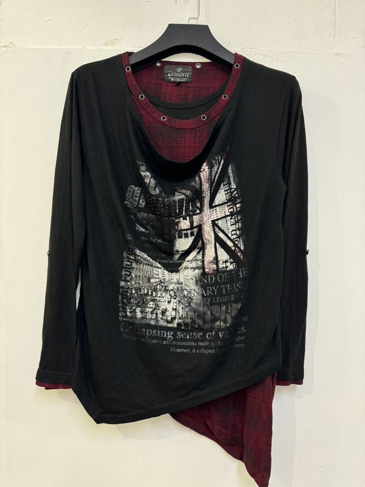 20471120 💥RARE PUNK DESIGNE 3 LAYER BONDAGE SHIRT LGB STYLE Size XL / US 12-14 / IT 48-50 - 1 Thumbnail