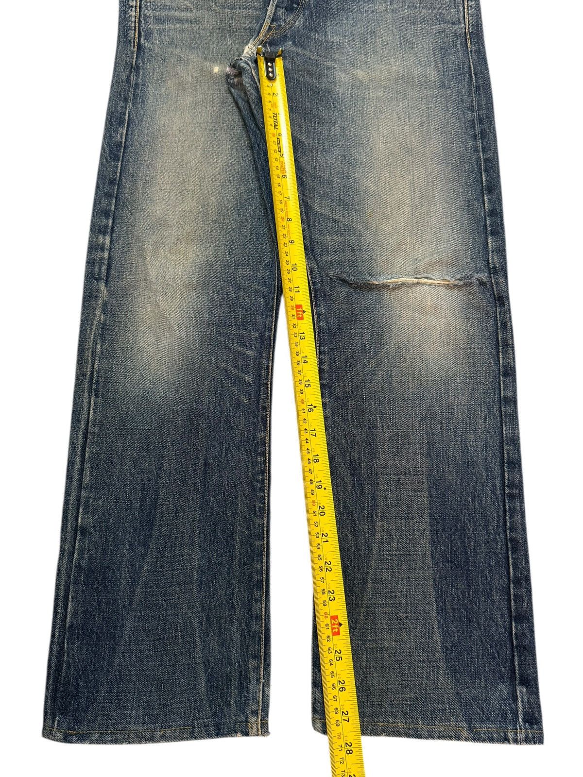Simon Miller Vintage 90s Usa Simon Miller Selvedge Blue Faded Wash Jeans Size US 32 / EU 48 - 13 Thumbnail