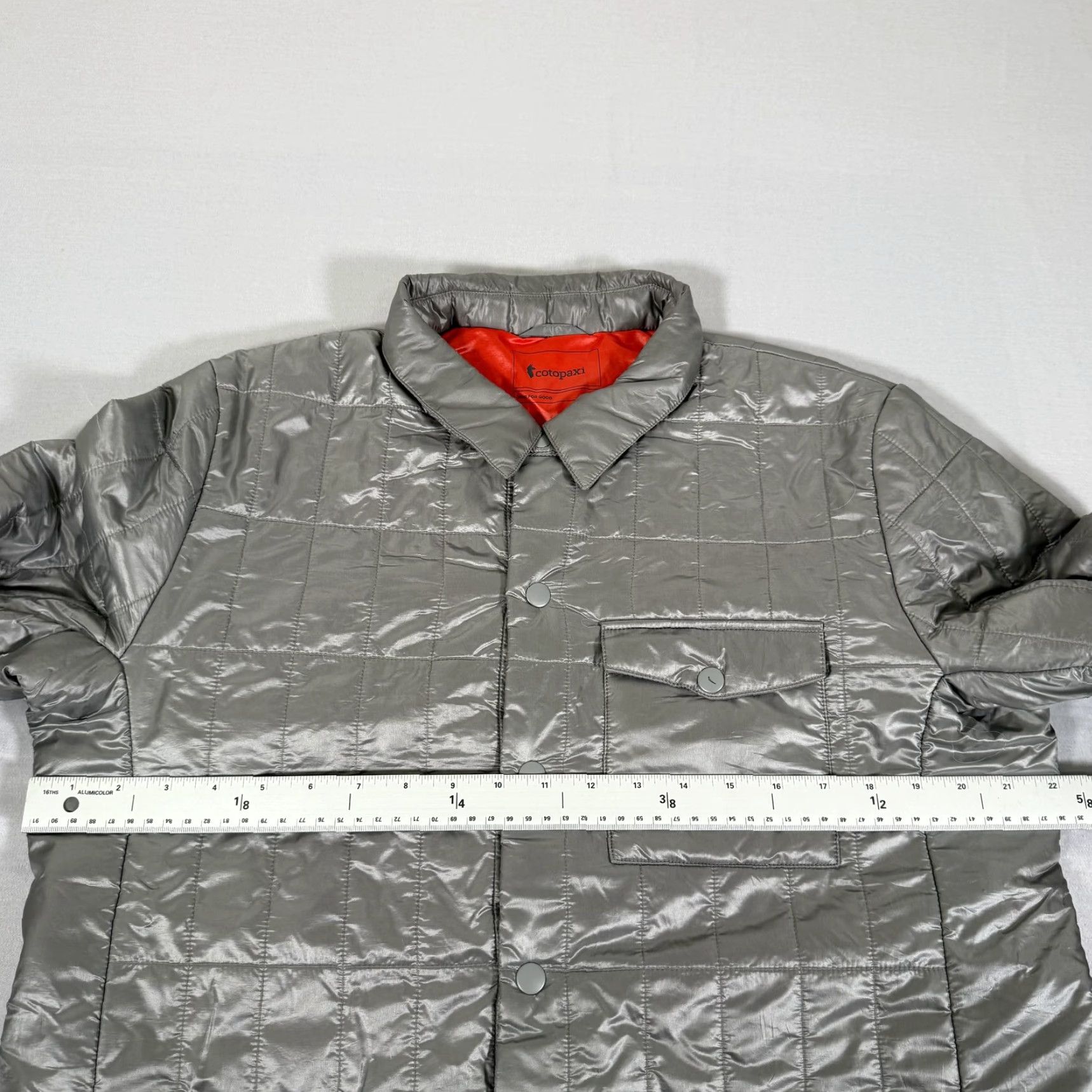 Cotopaxi Cotopaxi Jacket Mens M Gray Kusa Shirt Llama Puffer Insulated Snap Front Quilted Logo Pockets Outdoor 50% Llama Fiber 80g Shacket - Shirt Jacket Mens Size US M / EU 48-50 / 2 - 4 Thumbnail