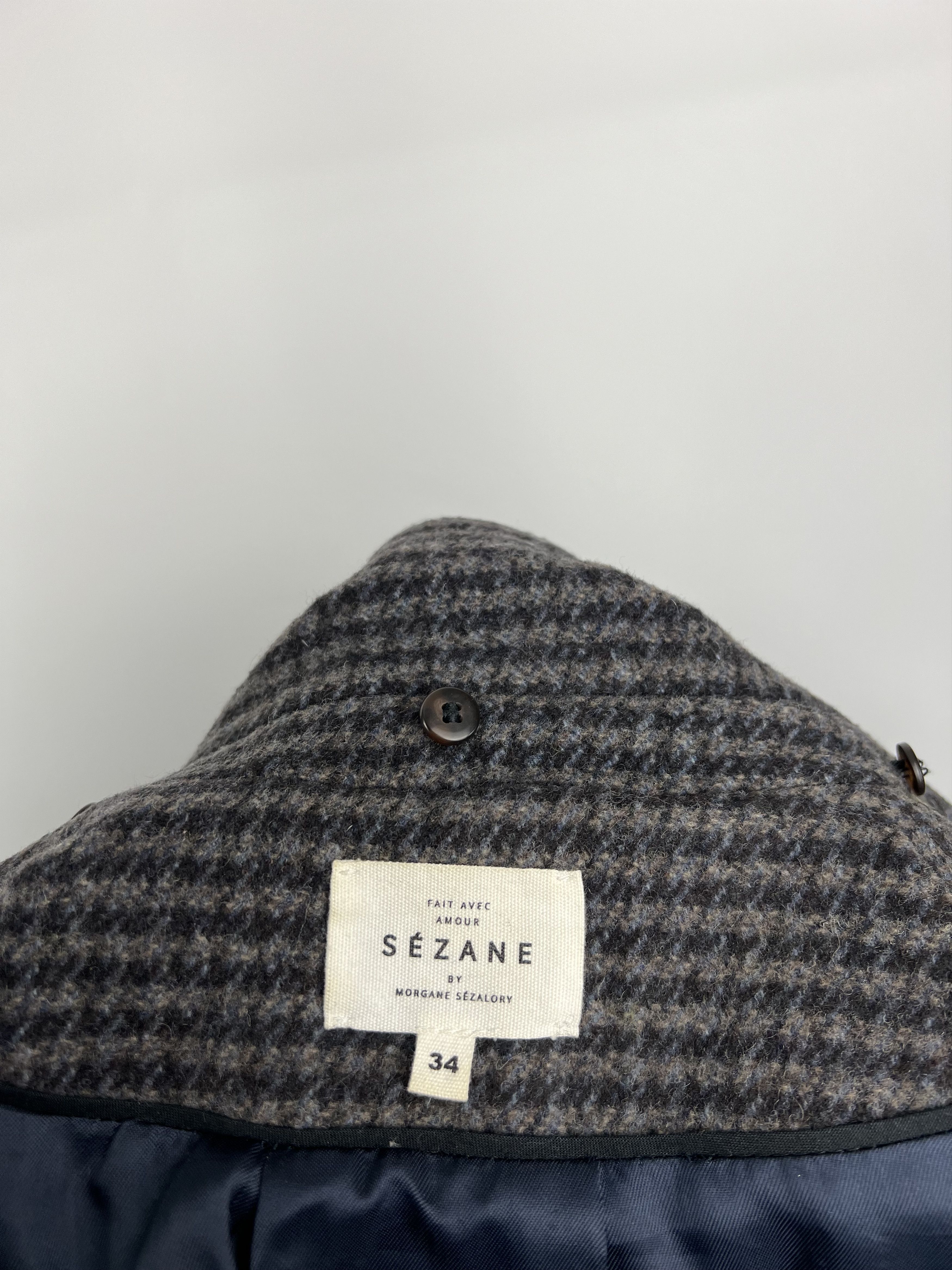 Sezane Sezane Double Breasted Wool Coat Size EU34 US2 Size XS / US 0-2 / IT 36-38 - 12 Thumbnail