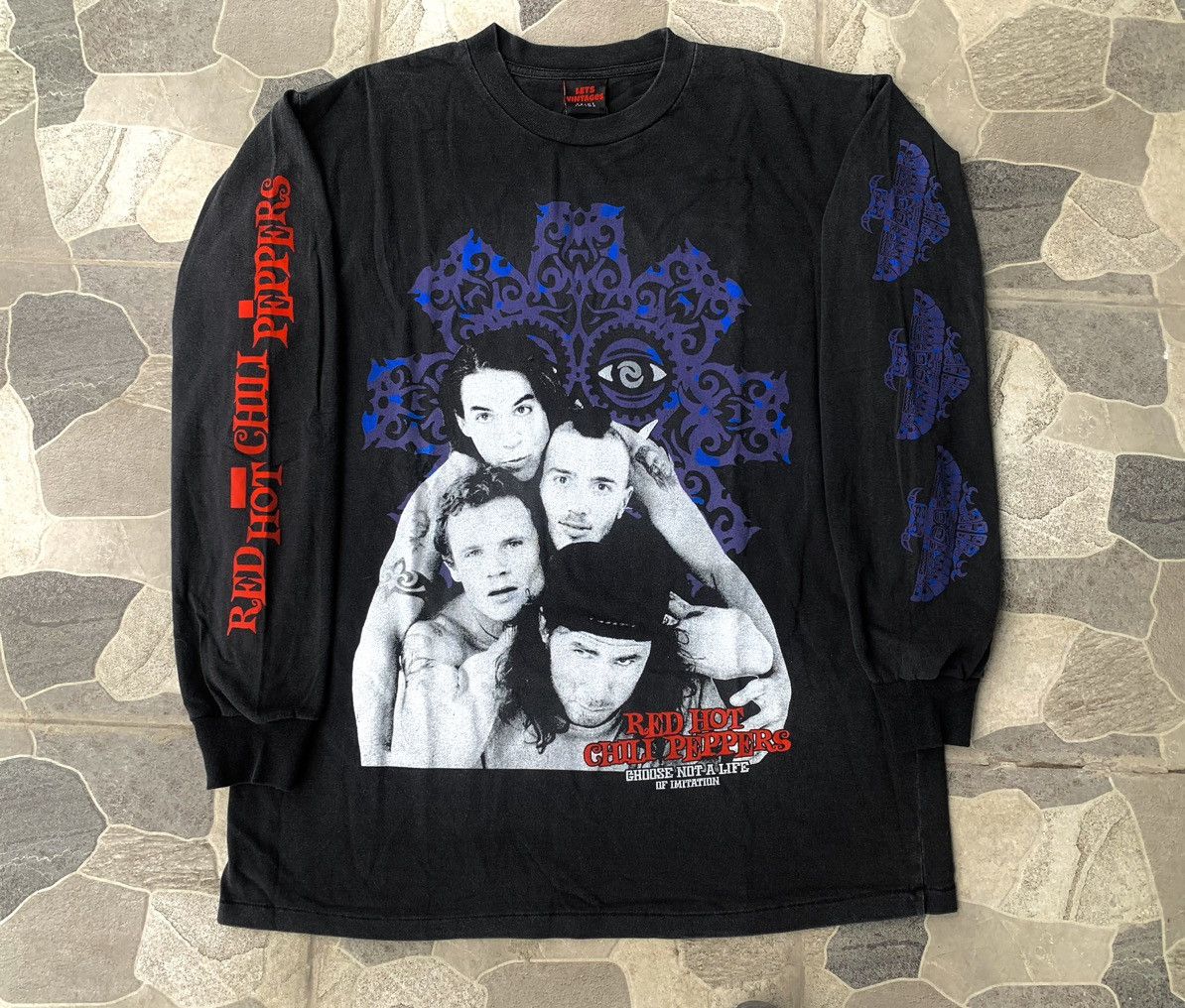 Band Tees × Vintage RHCP Longsleeve Fanmade Rare Size US XL / EU 56 / 4 - 1 Thumbnail
