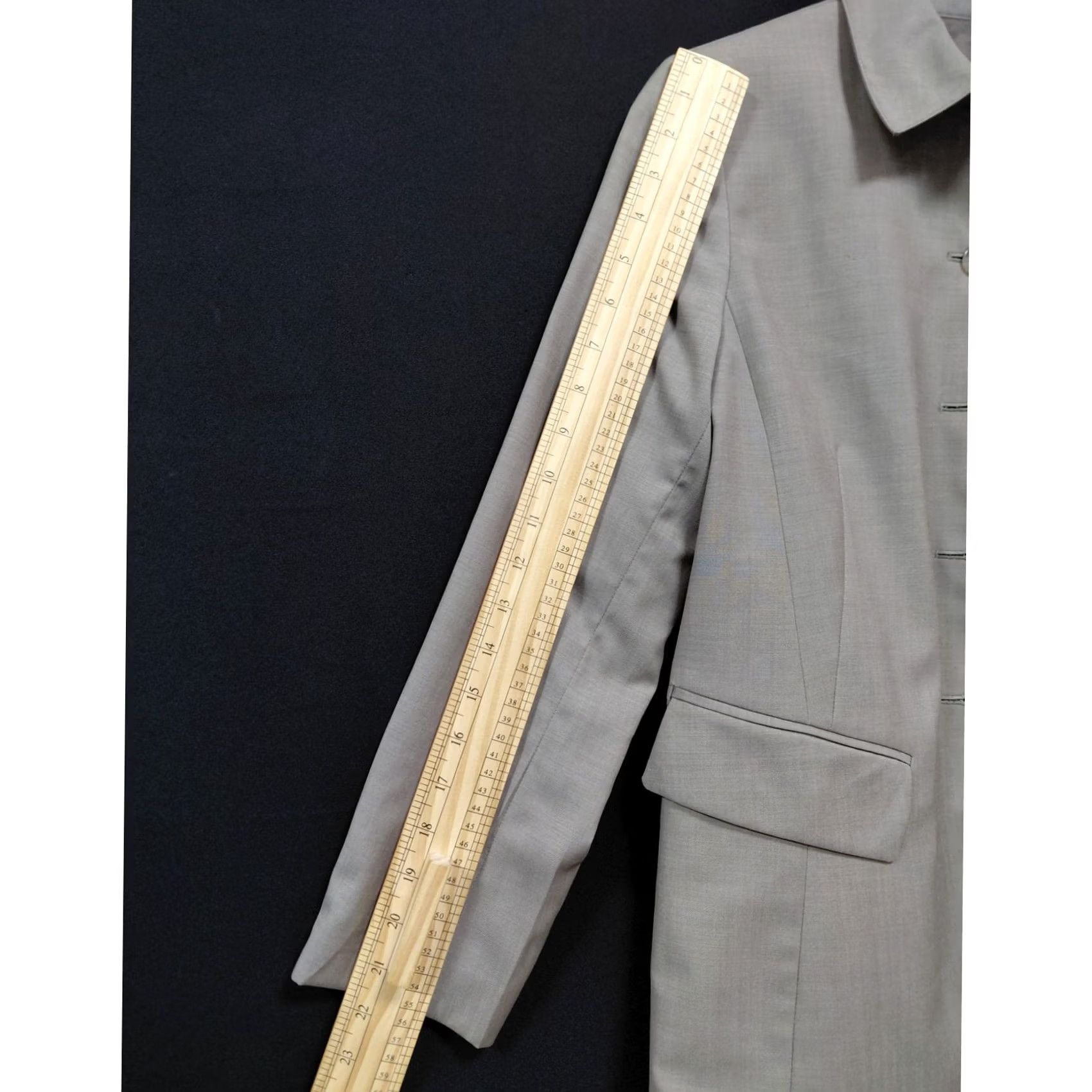 Vintage Lafayette 148 New York Petite Jacket Beige Solid Long Sleeve Women Size 6 Size M / US 6-8 / IT 42-44 - 7 Thumbnail