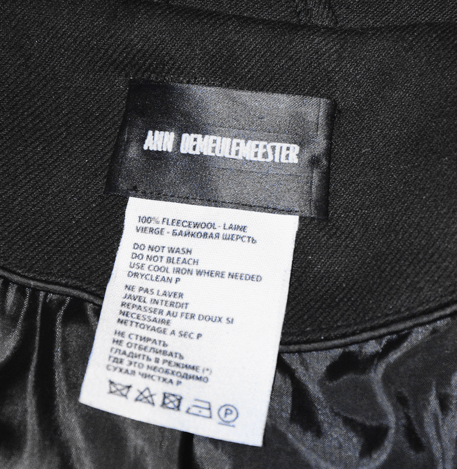 Ann Demeulemeester Ann Demeulemeester Black Wool Trench Coat Size M / US 6-8 / IT 42-44 - 2 Thumbnail