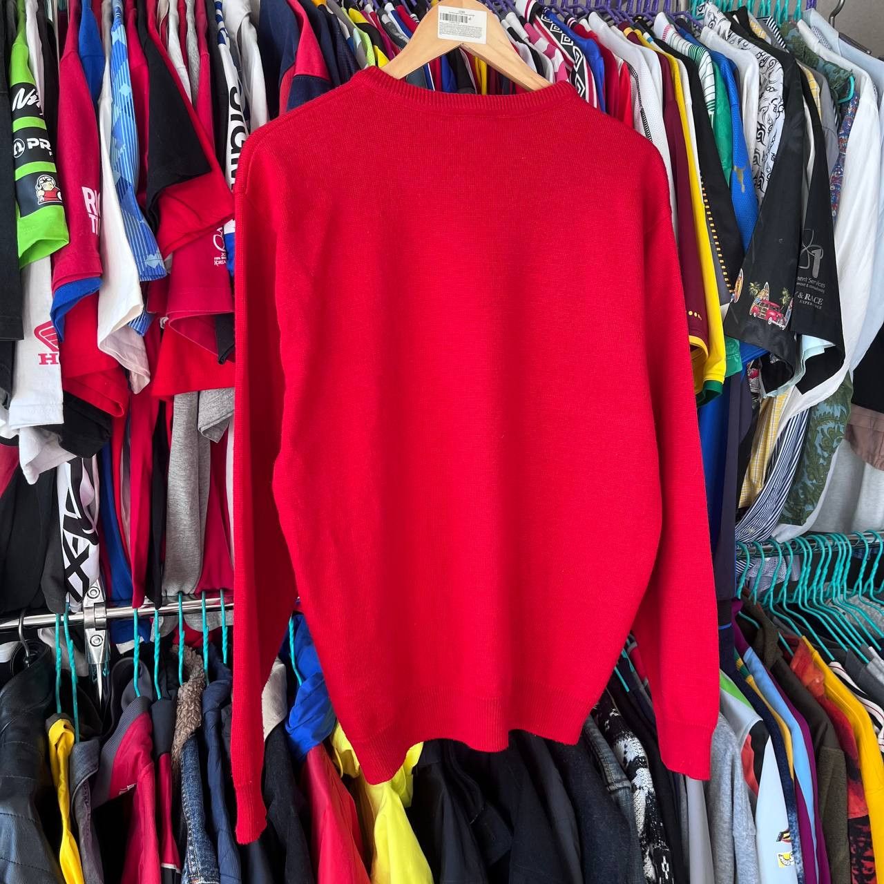 Lacoste Lacoste Sport Red Wool Sweater Jumper Pullover Size 6 Size US XL / EU 56 / 4 - 4 Thumbnail