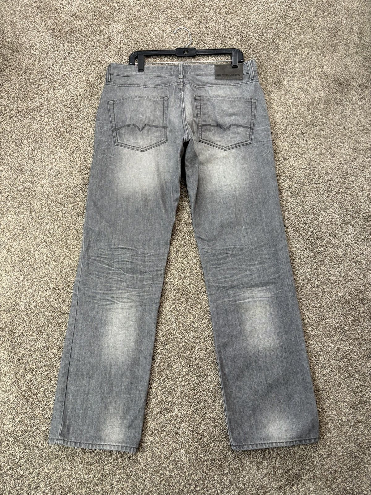 Hugo Boss Boss Orange Men Regular Fit Straight Leg Jeans Gray 36x32 Size US 36 / EU 52 - 2 Thumbnail