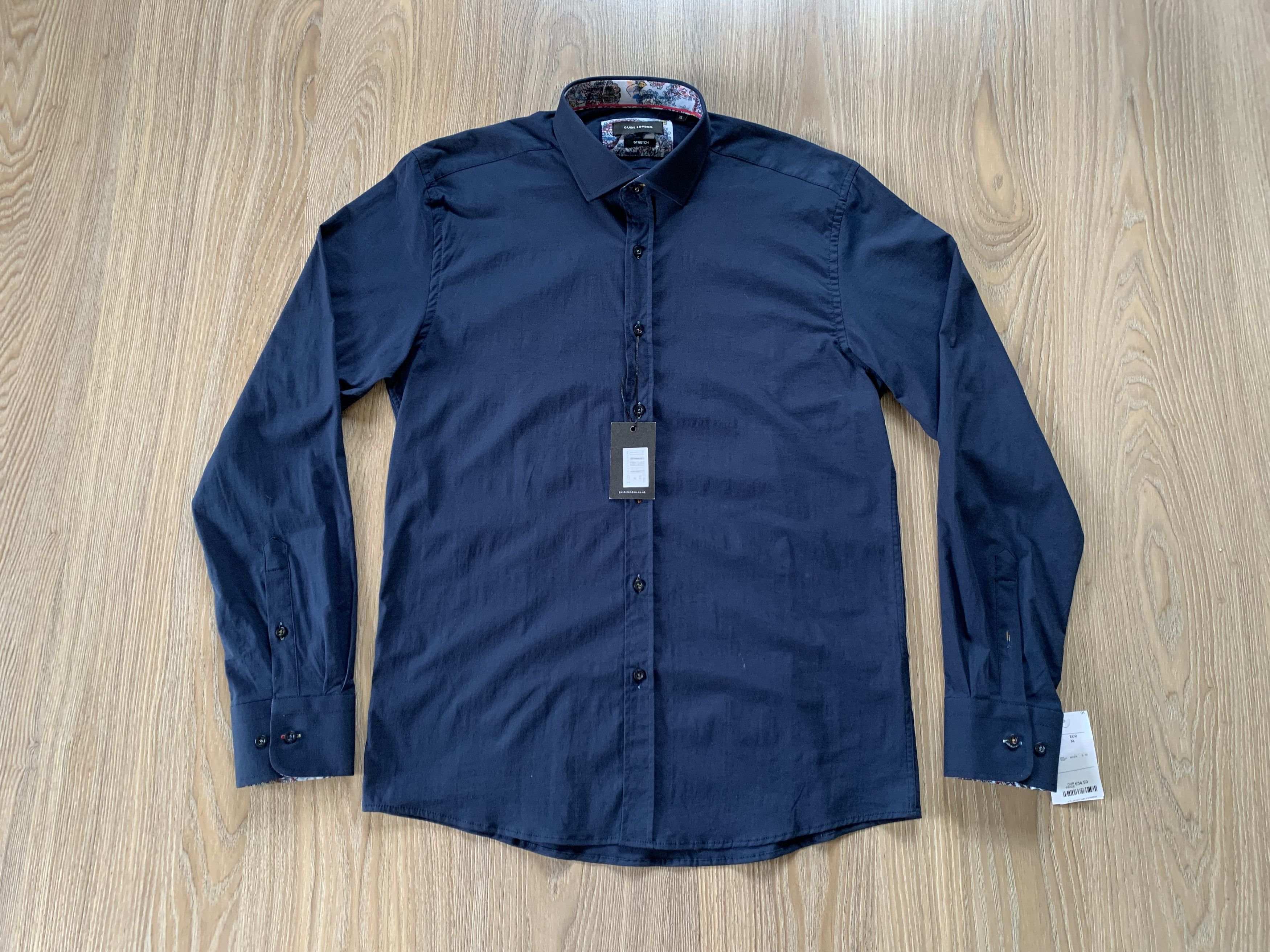 Designer Guide London Cotton Long Sleeve Shirt Size US XL / EU 56 / 4 - 2 Thumbnail