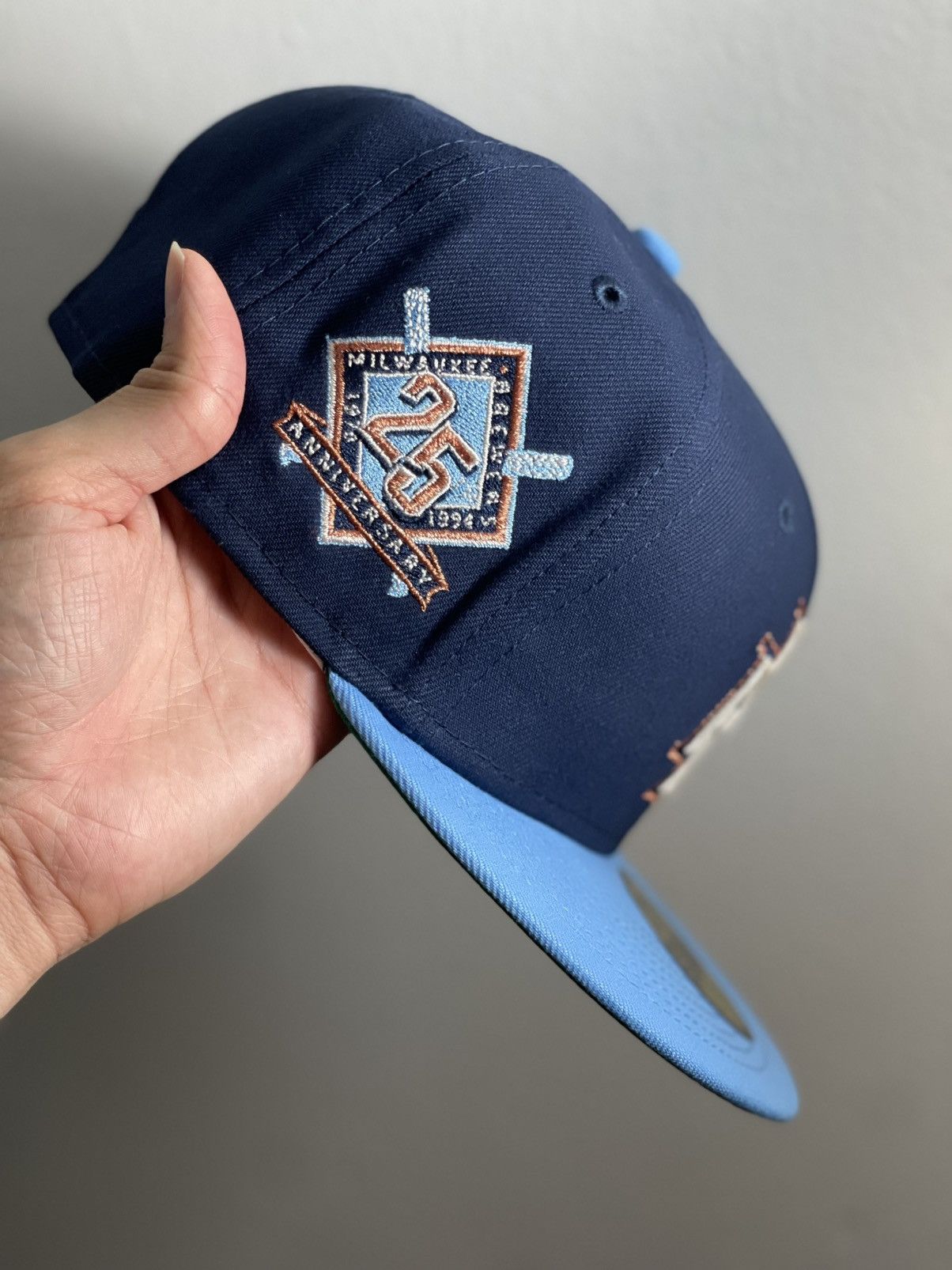 Hat Club × MLB × New Era 7 Hat Club Exclusive “Blue Moon” Milwaukee Brewers Size ONE SIZE - 3 Thumbnail