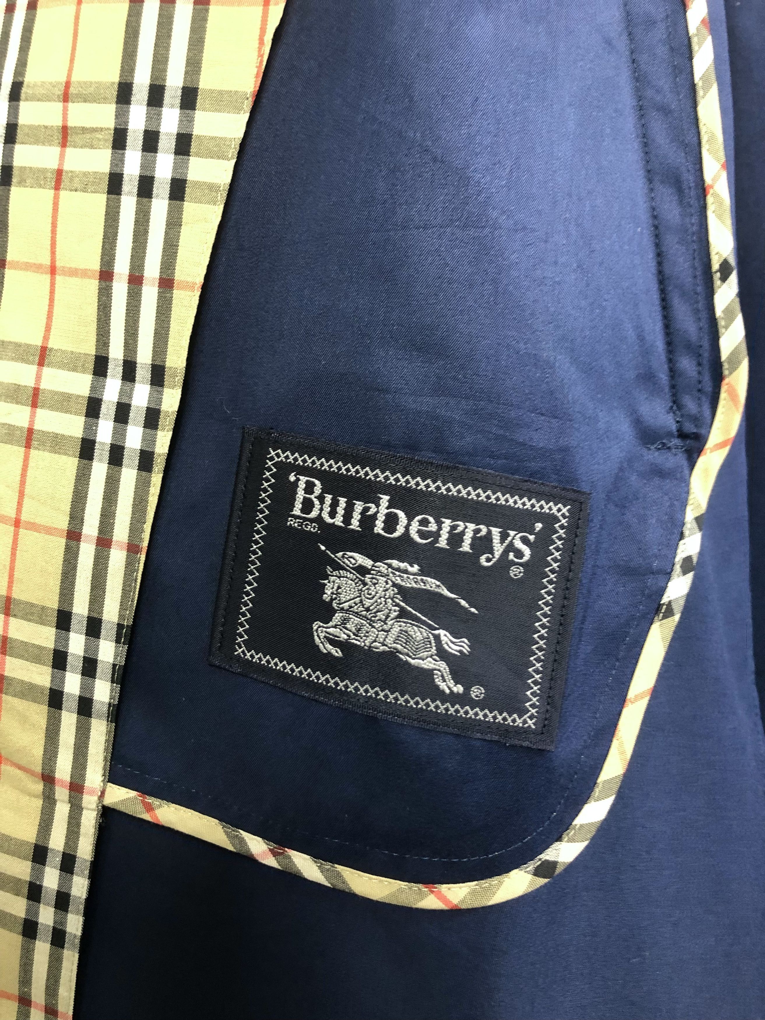 Burberry Prorsum Vintage Burberrys Nova Check Big Logo Trench Coat Jacket Size US M / EU 48-50 / 2 - 12 Thumbnail