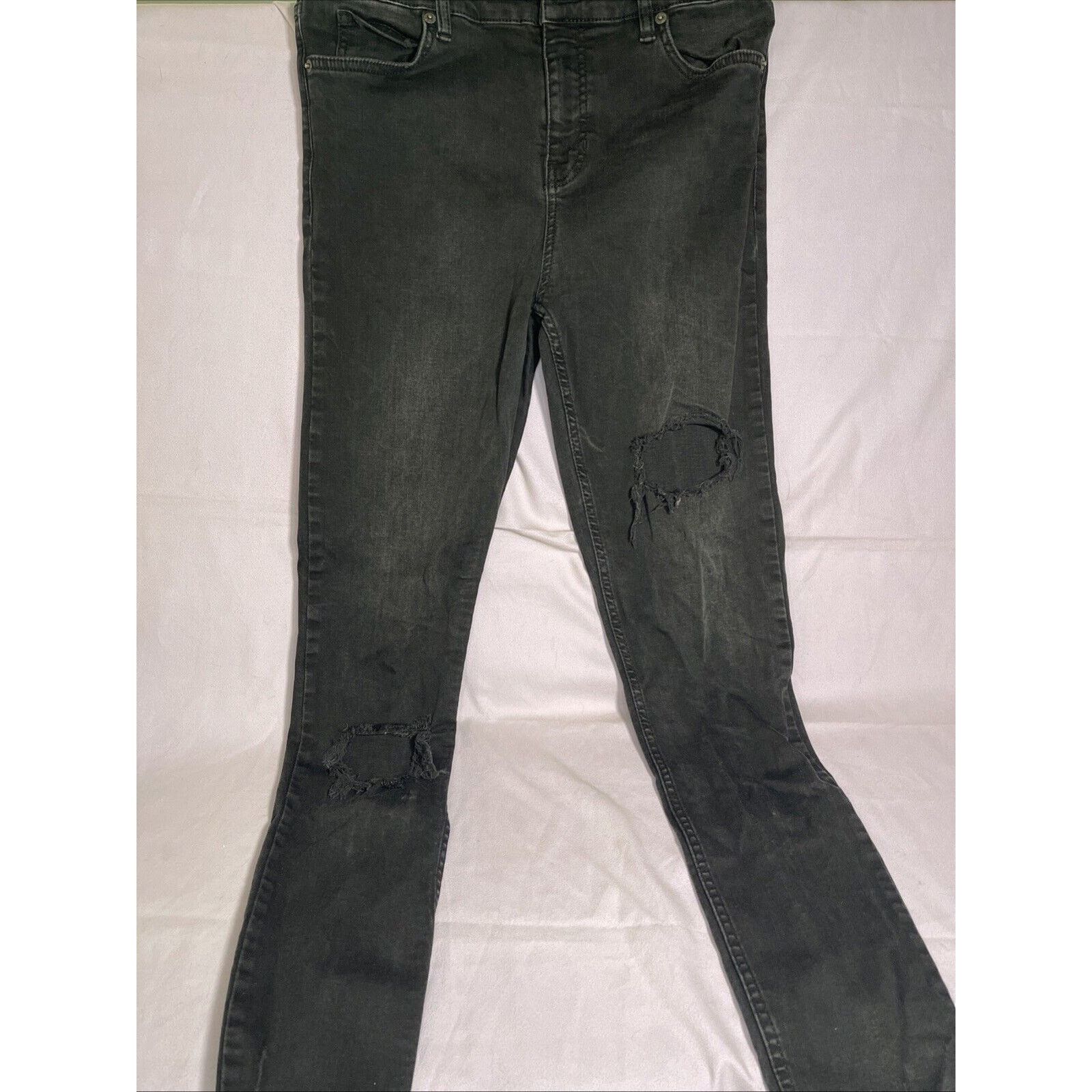 Free People Free People Jeans Women's 29 Regular Pockets Black Denim Size 29" - 1 Thumbnail