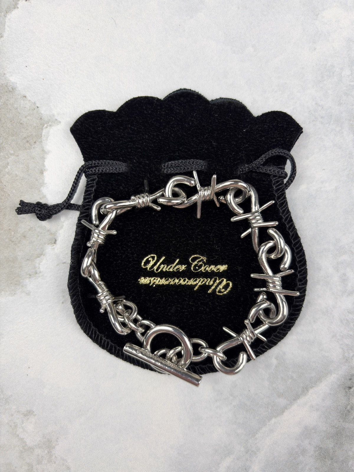 Undercover AW23 Undercover Barbed Wire Thorn Silver Bracelet Size ONE SIZE - 4 Thumbnail
