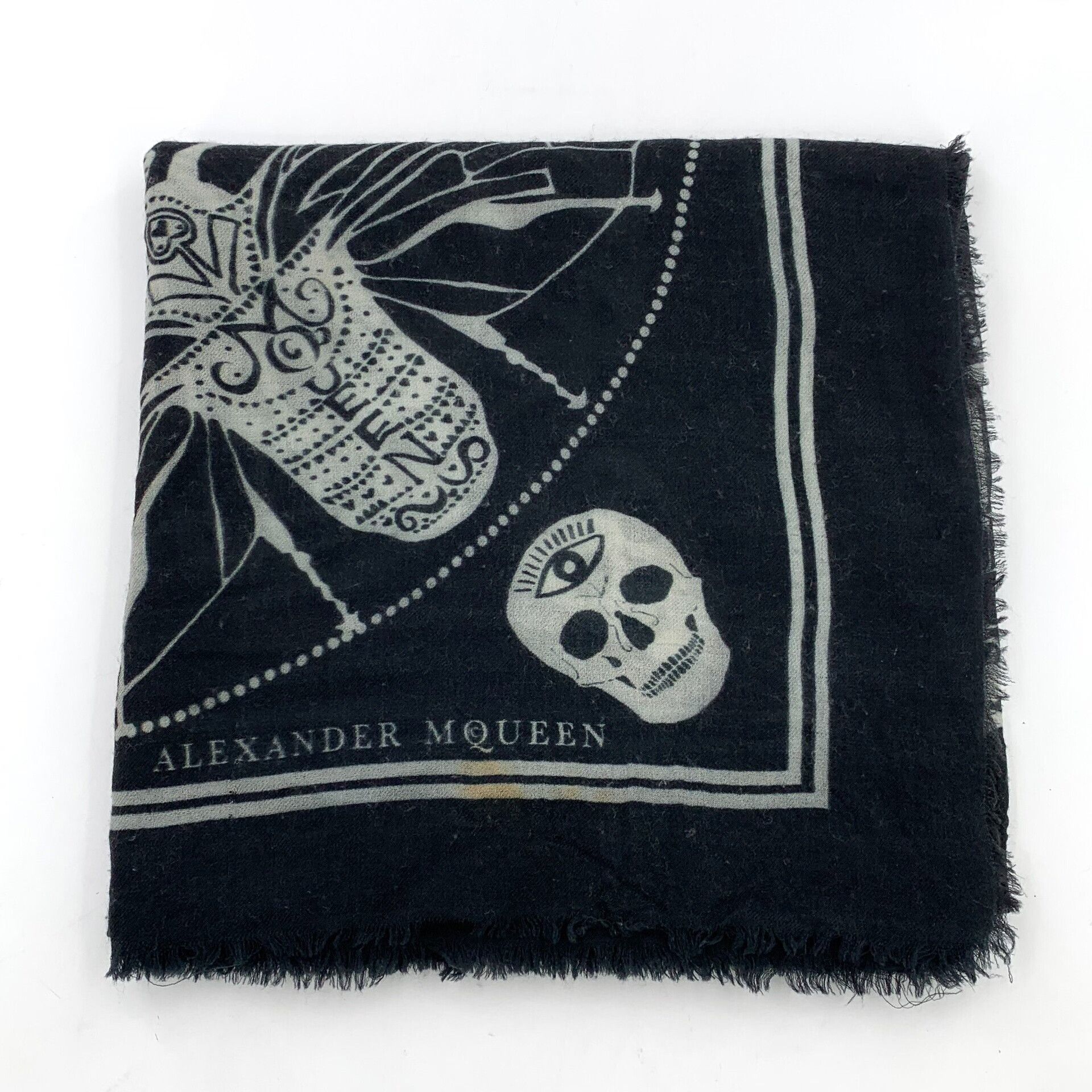 Alexander McQueen Alexander McQueen Black Scarf M Men Size ONE SIZE - 1 Thumbnail