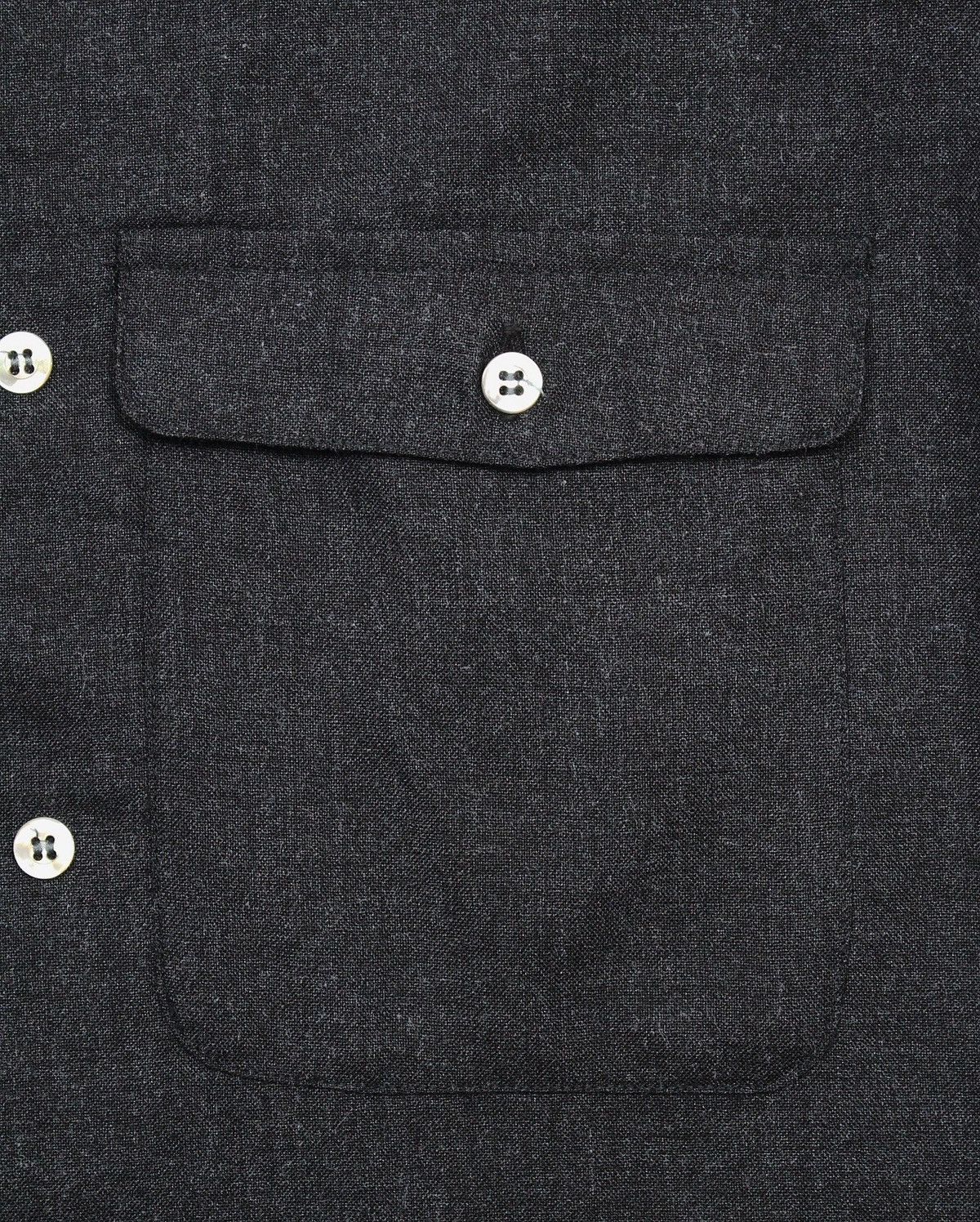 Japanese Brand 1990S LINEA FRESCA BY MASAYUKI ABO DOUBLE POCKET WOOL SHIRT Size US M / EU 48-50 / 2 - 7 Thumbnail