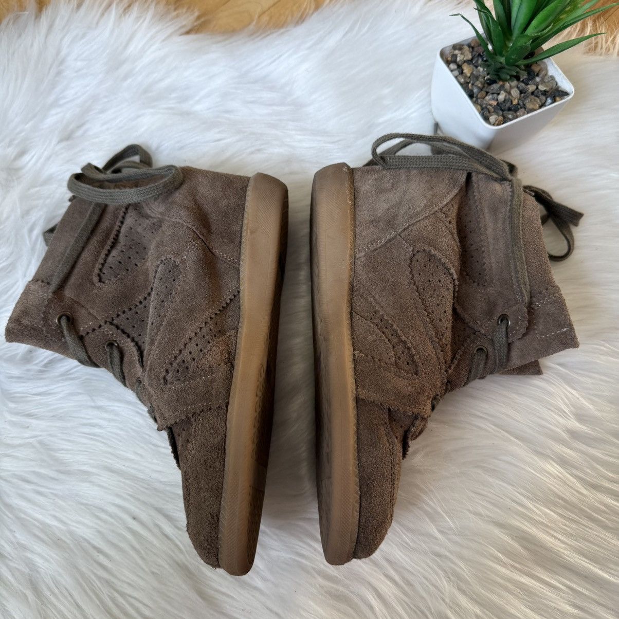 Other 📌 Crazy like Isabel Marant Style Bekett Wedge Sneakers Size US 7 / IT 37 - 9 Thumbnail