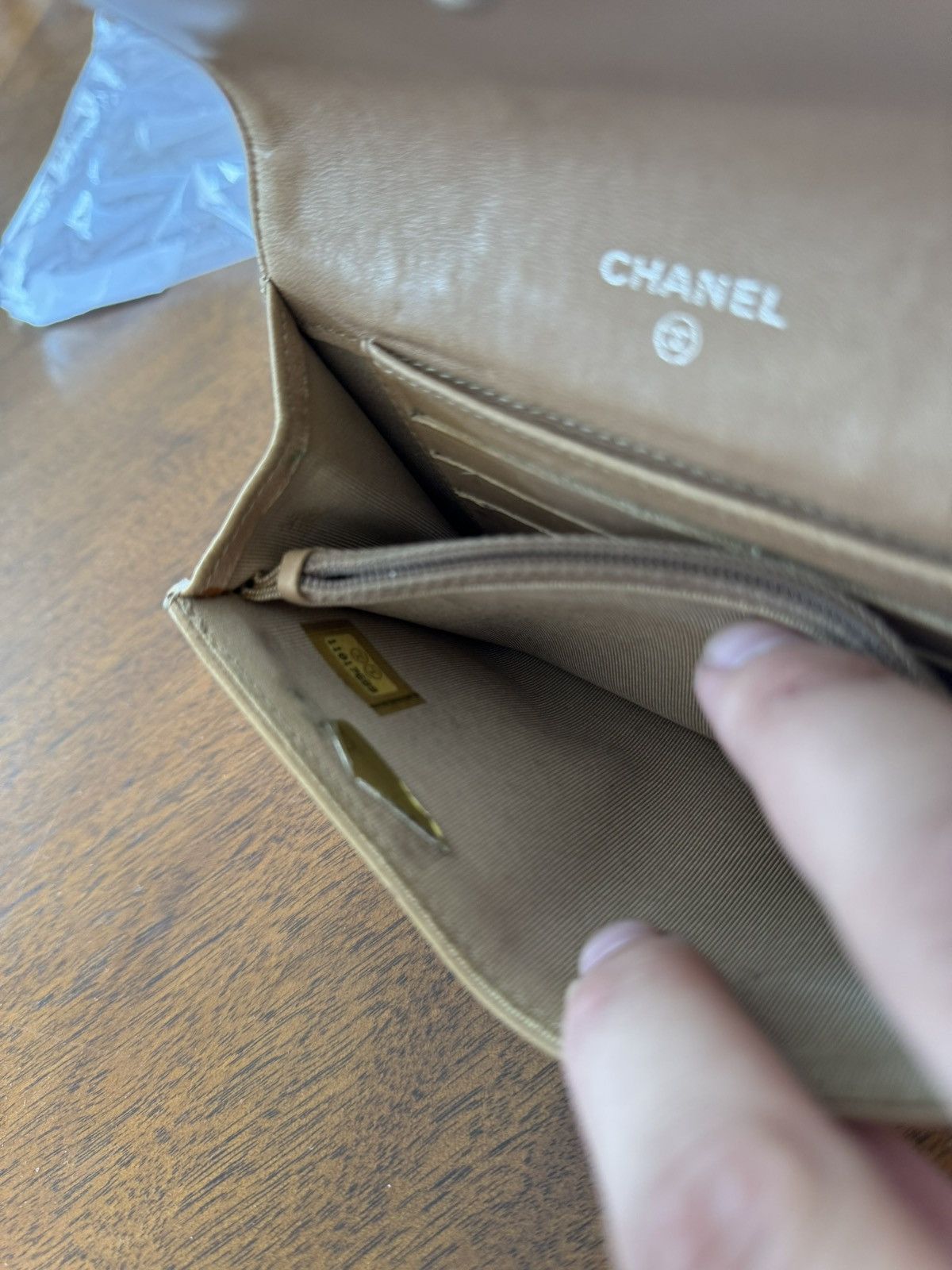 Chanel CHANEL Ostrich Patchwork Leather Wallet Size ONE SIZE - 8 Thumbnail