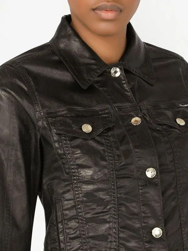 Dolce & Gabbana o1y0825 Denim Jacket in Black Size S / US 4 / IT 40 - 2 Thumbnail