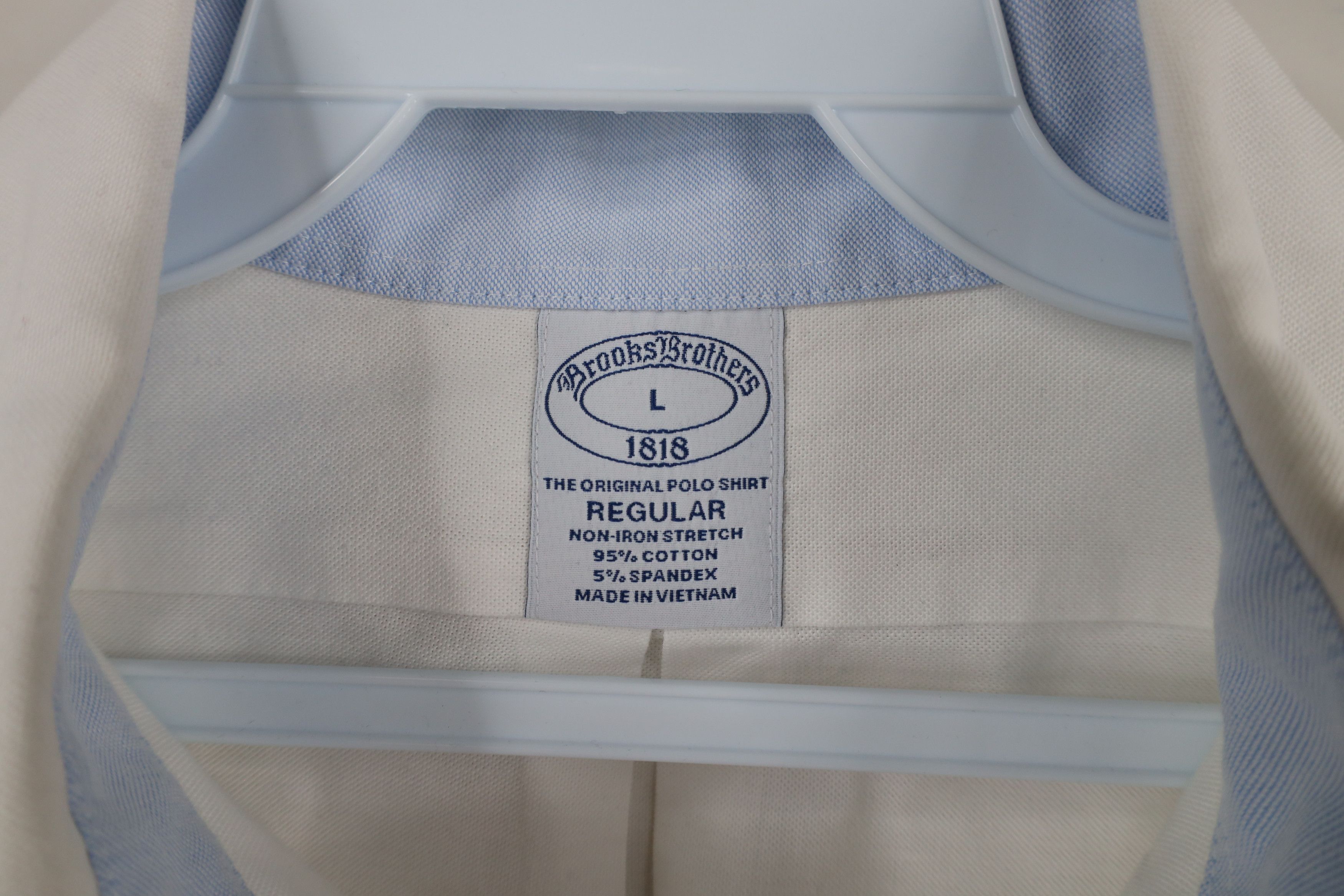 Brooks Brothers × Vintage Vintage Brooks Brothers Iron Stretch Button Down Shirt White Size US L / EU 52-54 / 3 - 6 Thumbnail
