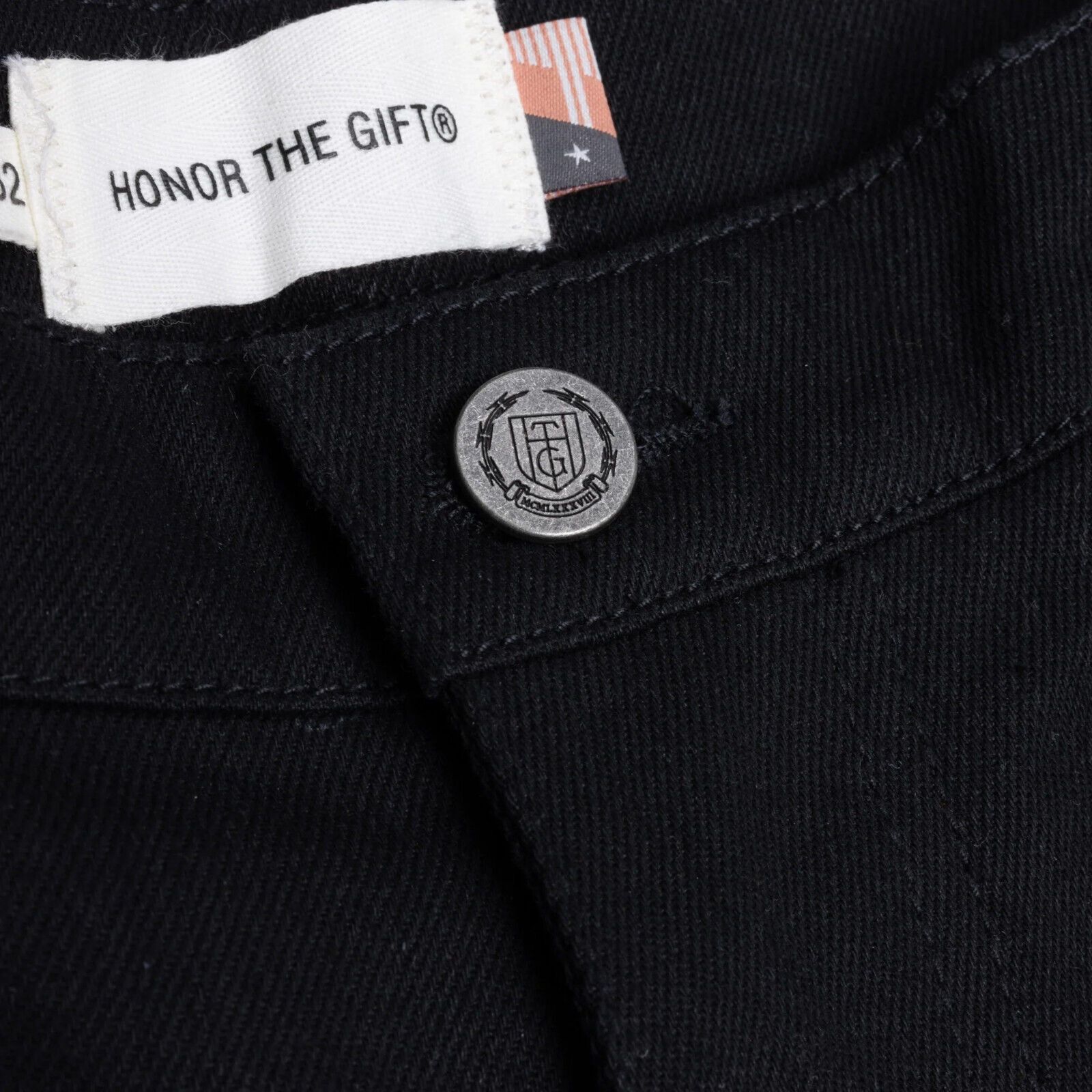 Honor the Gift Honor The Gift Men's HTG Branded Relaxed Fit Denim Pants Size US 34 / EU 50 - 8 Thumbnail