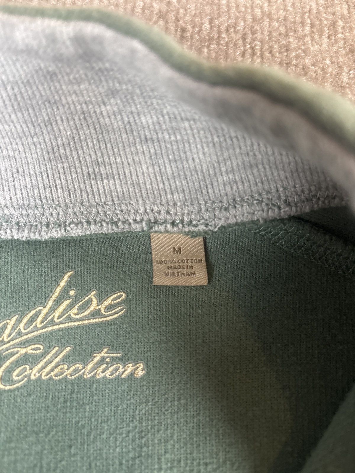 Paradise Paradise Collection Quarter-Zip Pullover Sweater M sage gr Size US M / EU 48-50 / 2 - 2 Thumbnail