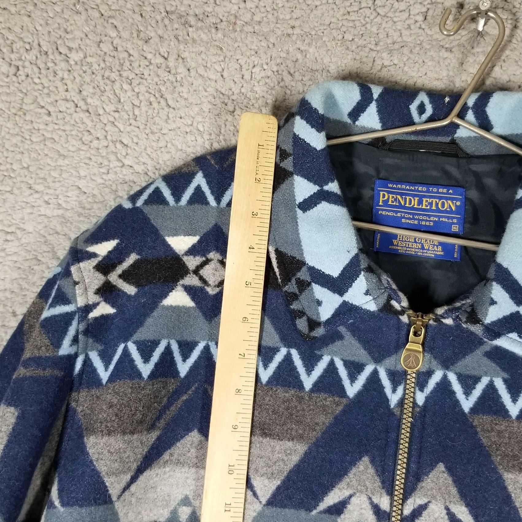 Pendleton VINTAGE Pendleton Western Wear Jacket Men XL Wool Aztec Geometric Fall Winter Casual Size US XL / EU 56 / 4 - 5 Thumbnail
