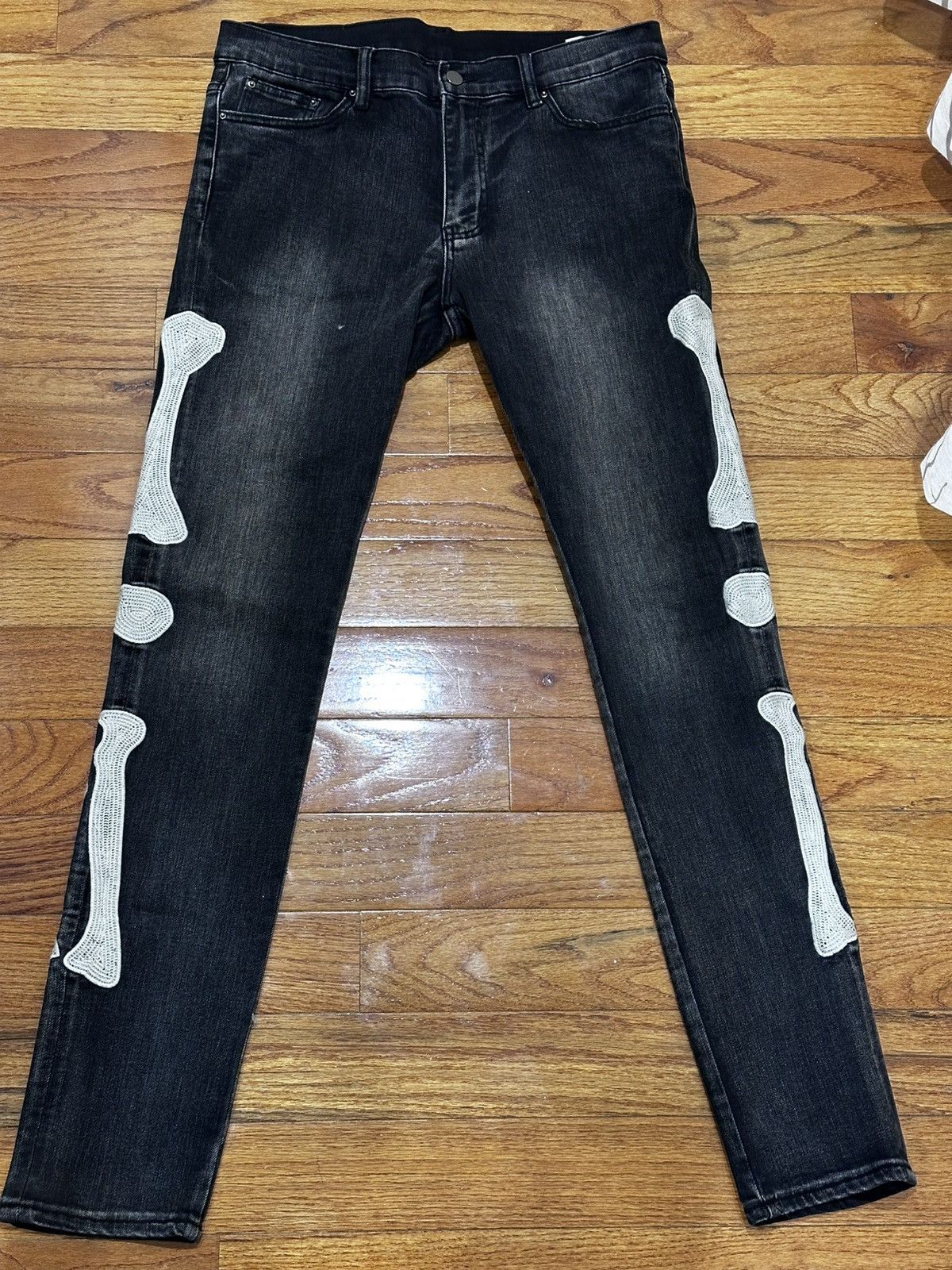 MNML MNML SKELETON SLIM DENIM SIZE 34 Size US 34 / EU 50 - 1 Thumbnail