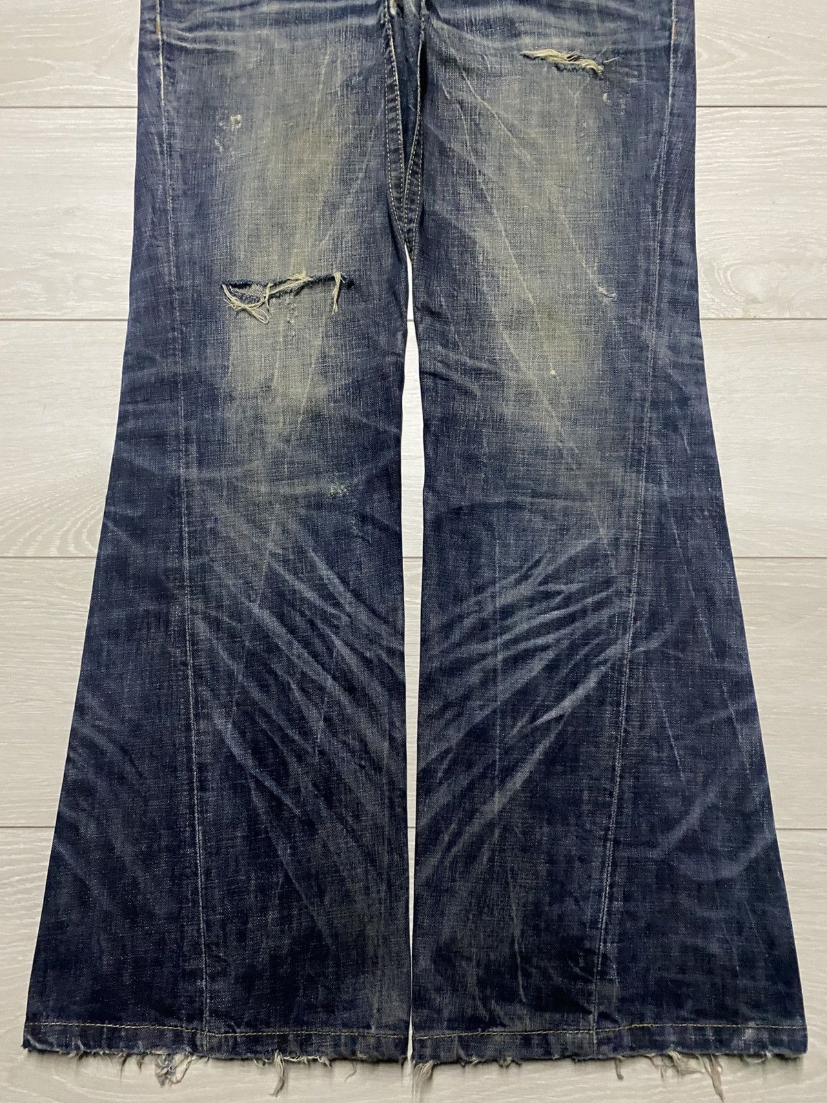 Undercover Japanese Brand Lolita Punk Hybrid Flare Jeans Size US 34 / EU 50 - 5 Thumbnail