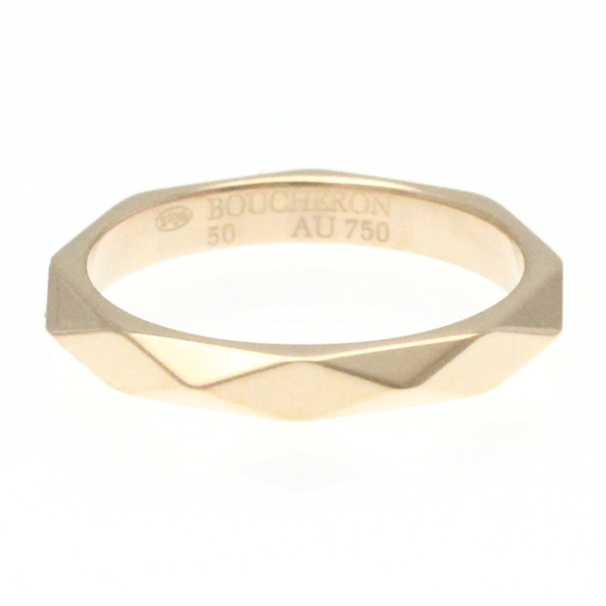image of Boucheron Facette Ring Medium Pink Gold (18K) Fashion Diamond Band Ring Pink Gold, Women's
