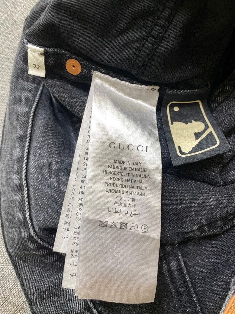 Gucci Gucci Mlb co-branded LA embroidery behind graffiti logo jea Size US 32 / EU 48 - 5 Thumbnail