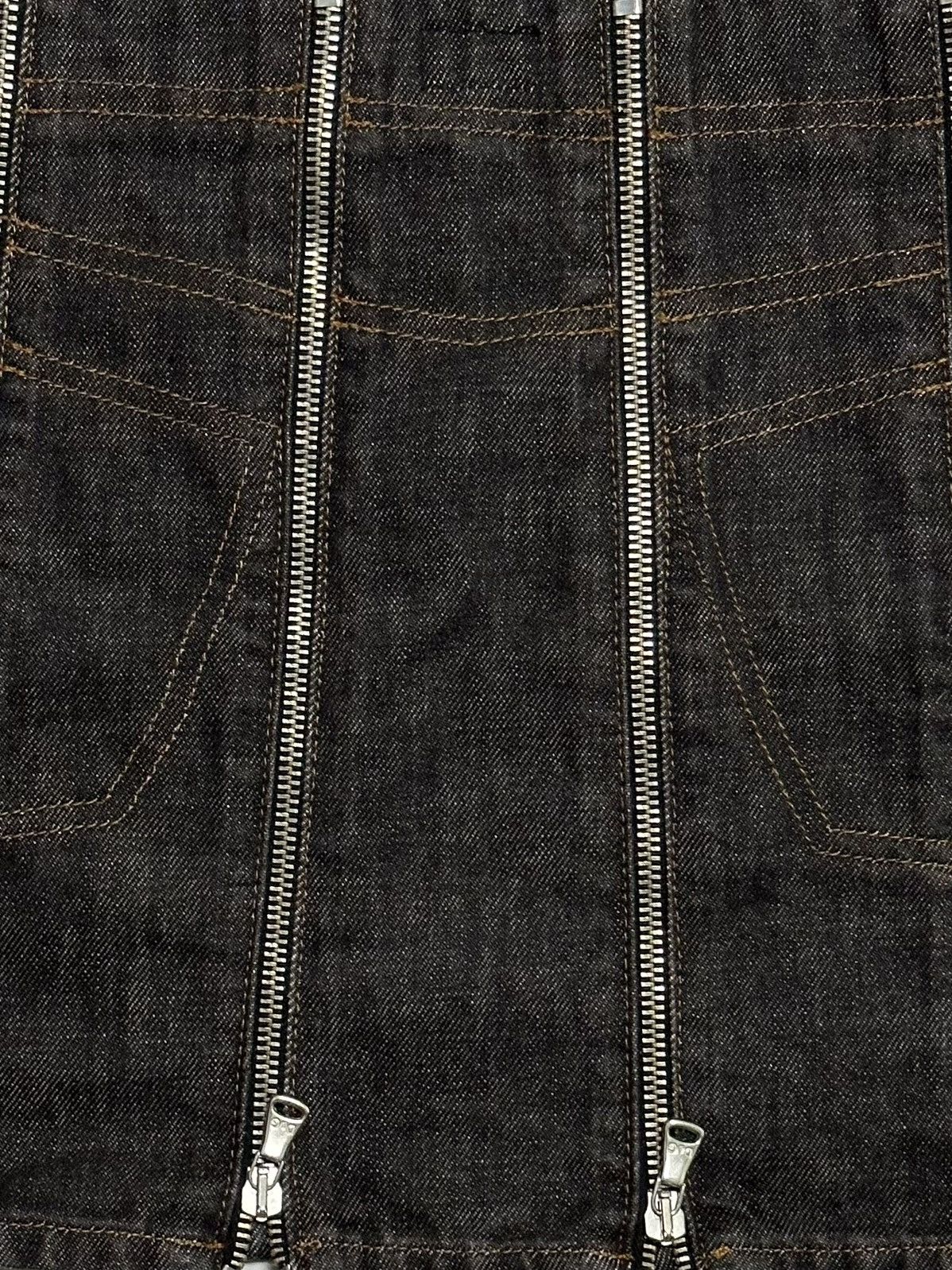 Dolce & Gabbana D&G Spring Summer 2003 Zipper Panel Denim Mini Skirt Size 28" / US 6 / IT 42 - 5 Thumbnail