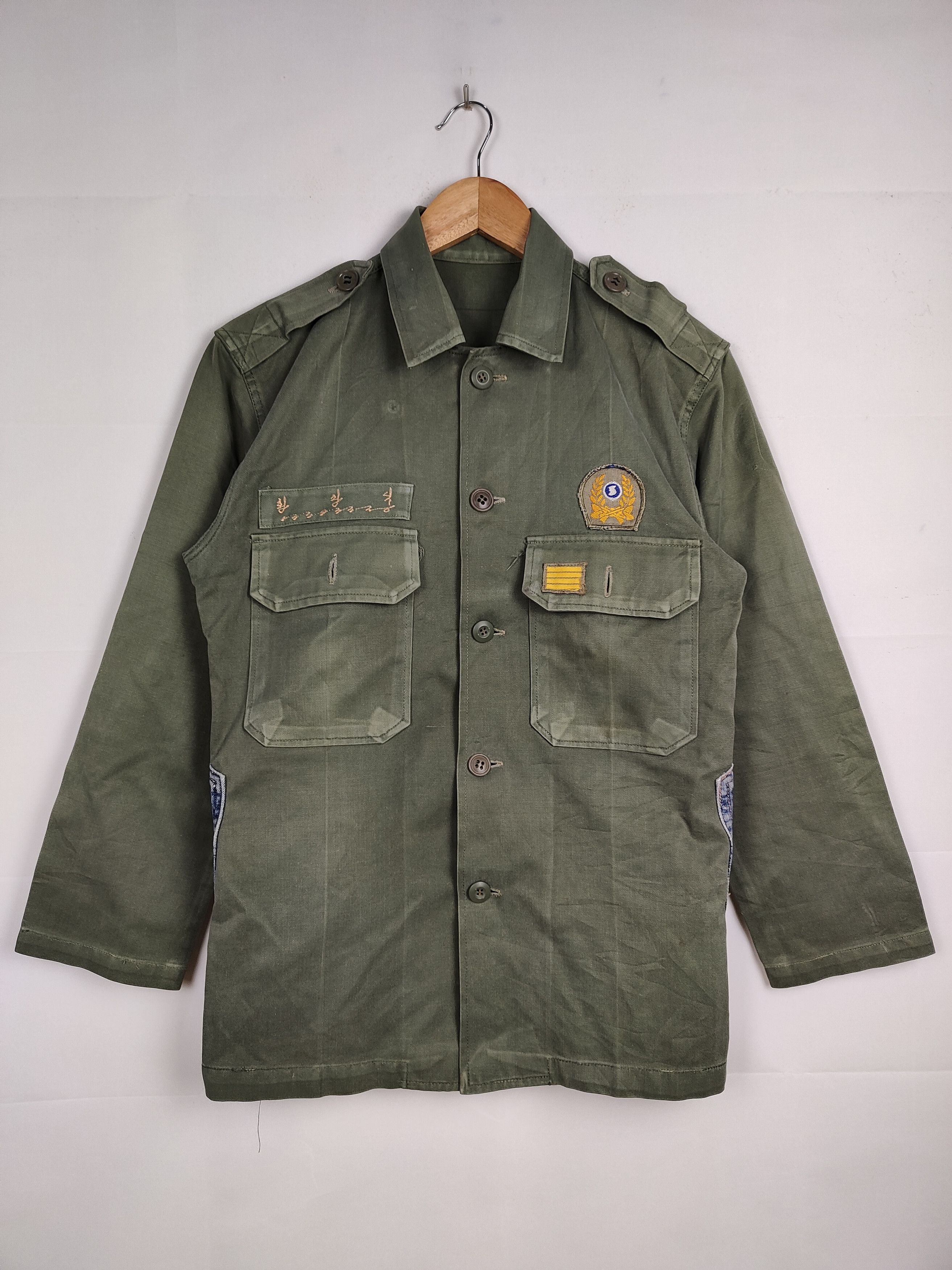 Vintage Vintage Military Jacket Hybrid Denim Custom Size US S / EU 44-46 / 1 - 2 Thumbnail