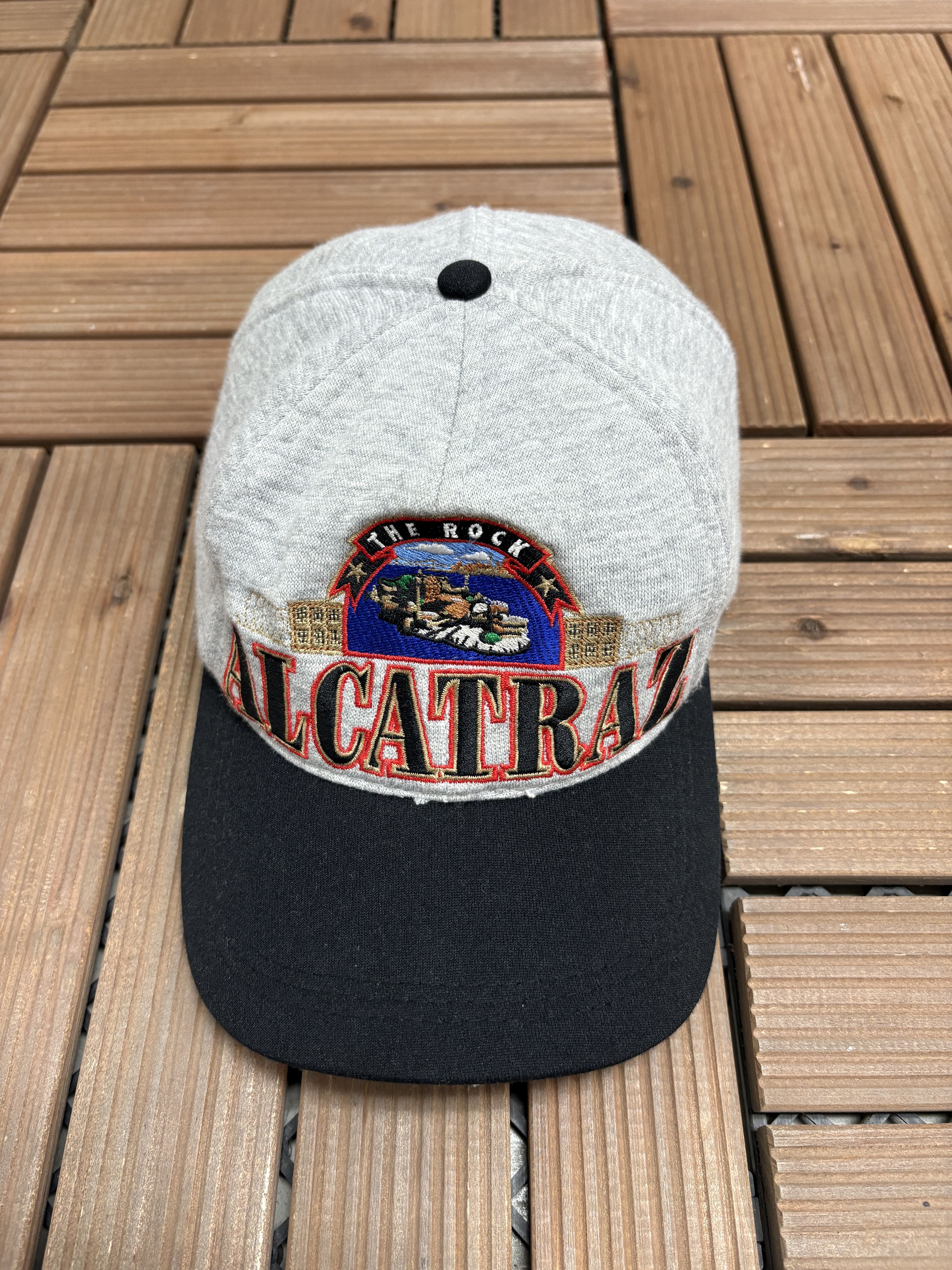 Vintage Alcatraz "The Rock" Vintage Grey Snap Back Hat Cap Size ONE SIZE - 2 Thumbnail