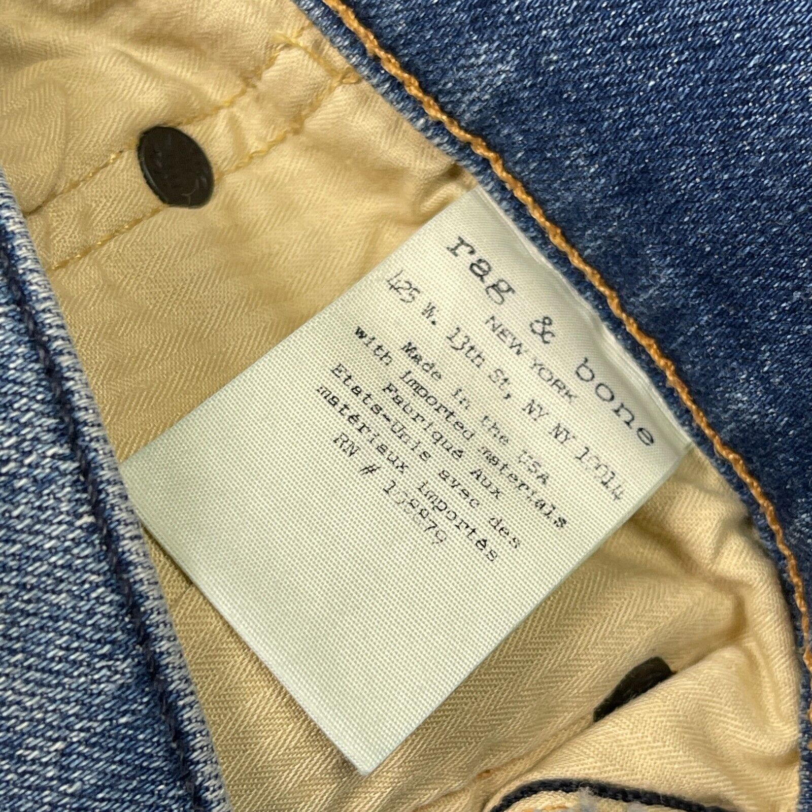 Rag & Bone Rag & Bone Standard Issue Fit 1 Skinny Leg Jeans 33 Size US 33 - 7 Thumbnail