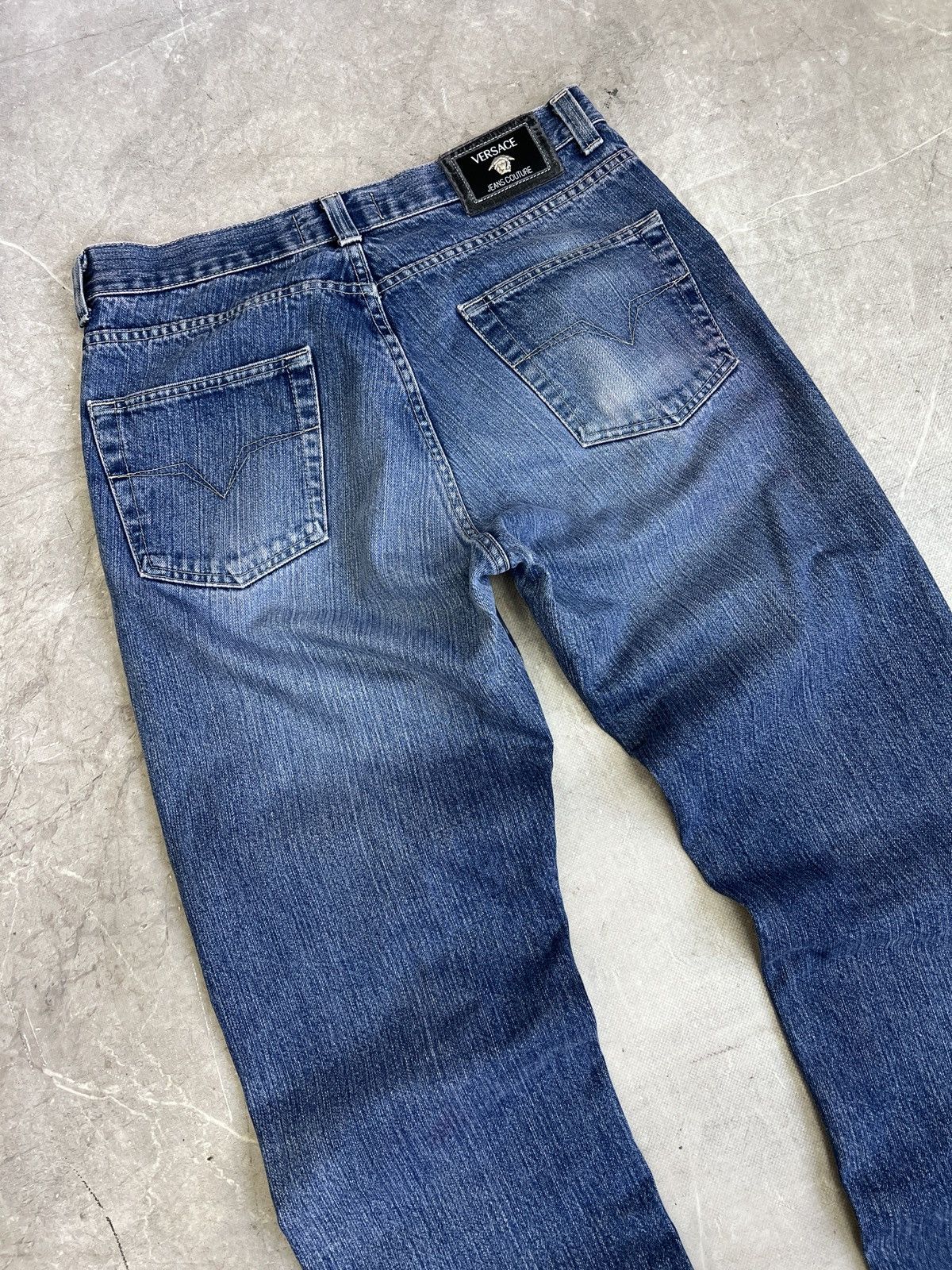 Versace Versace retro denim distressed y2k pants jeans Size US 34 / EU 50 - 14 Thumbnail