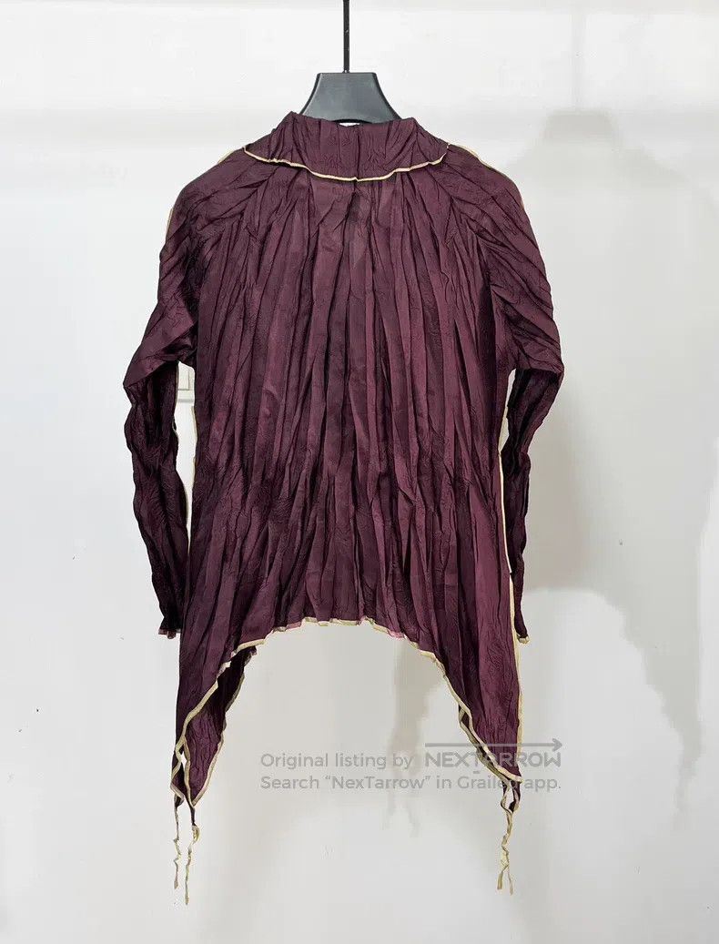 Issey Miyake Issey Miyake Color Block Swallowtail Hem Shirt Size L / US 10 / IT 46 - 4 Thumbnail