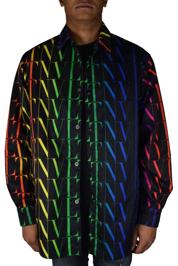 Valentino o1y0525 Patterned Overshirt in Multicolor Size US M / EU 48-50 / 2 - 2 Thumbnail