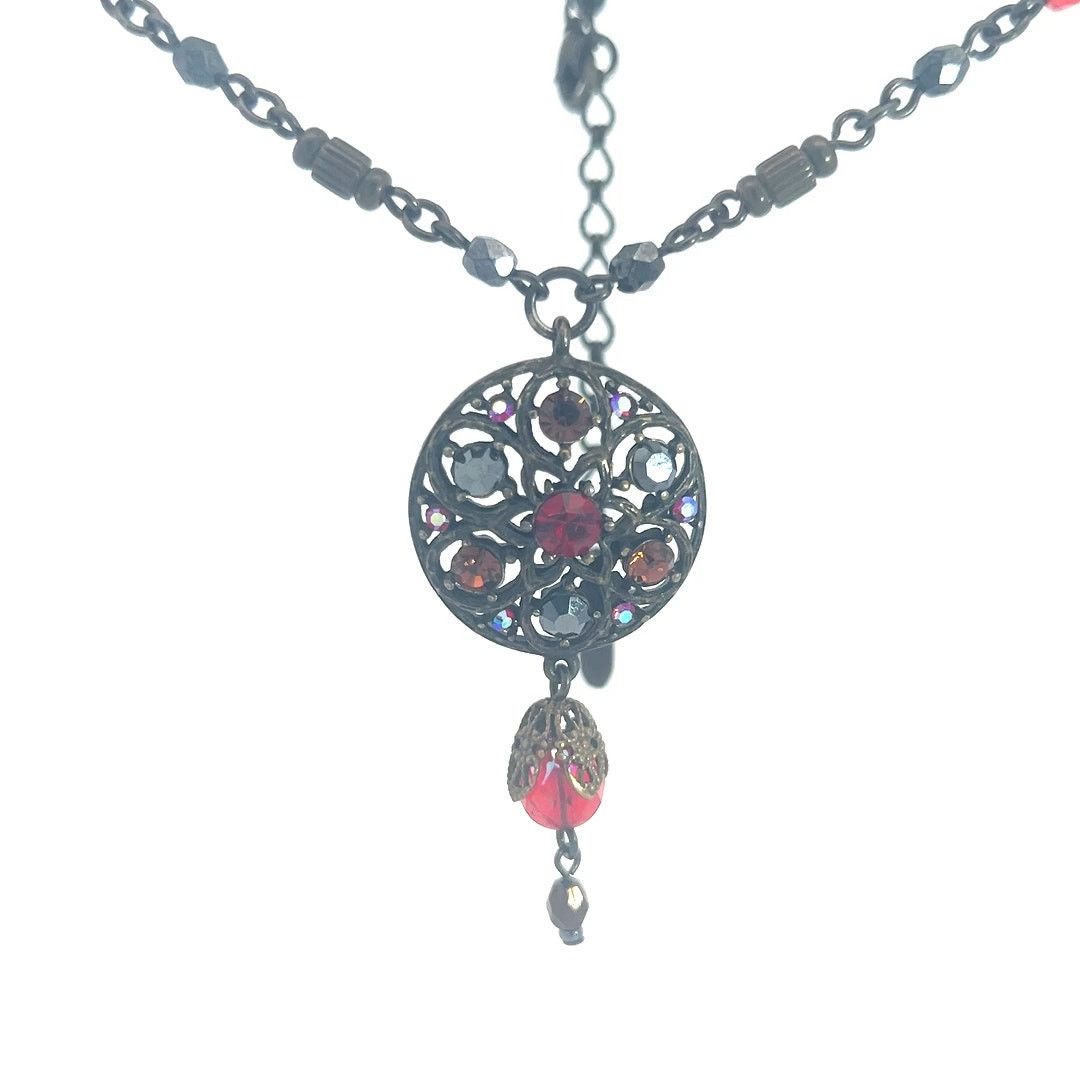 & Other Stories Ben - Amun Vintage Red Crystal Pendant Antique Necklace Size ONE SIZE - 5 Thumbnail
