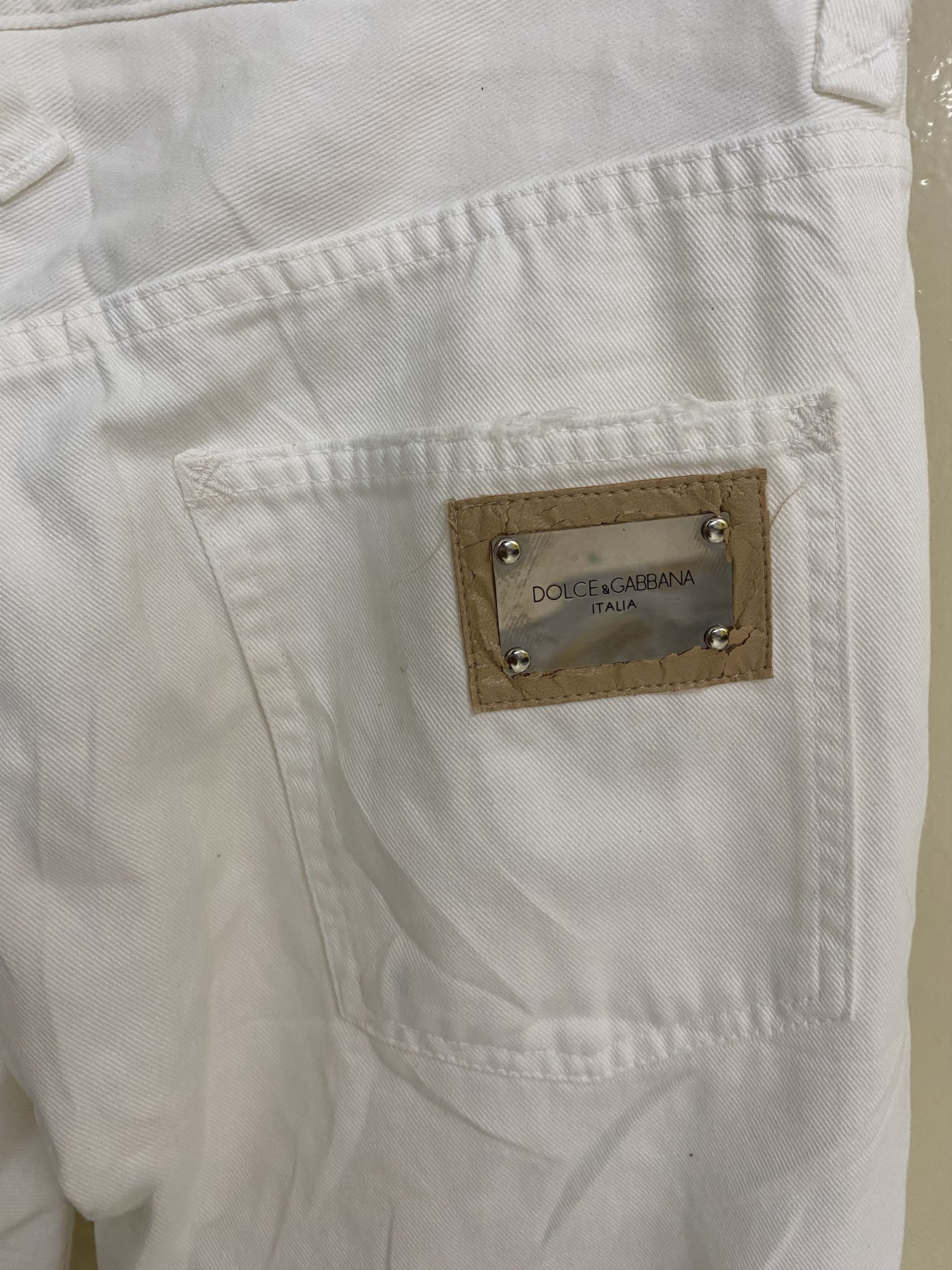 Dolce & Gabbana Dolce Gabbana Distressed Ripped Jeans Size US 32 / EU 48 - 6 Thumbnail